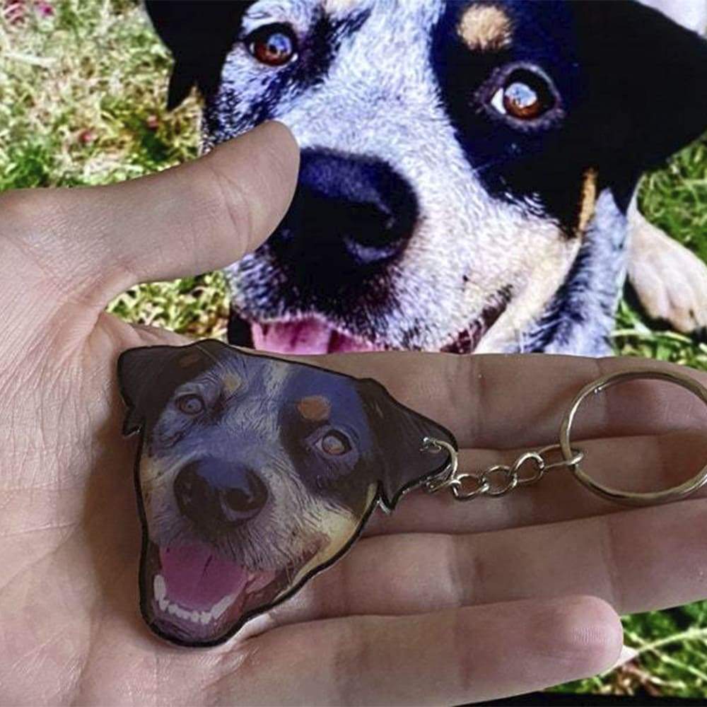 Upload Images Dog Keychain, Gift For Dog Lover HN590