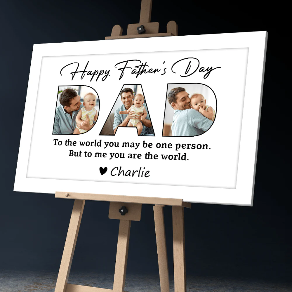 Upload Photo Happy Father's Day Picture Frame Poster TA29 889061 - Image 5