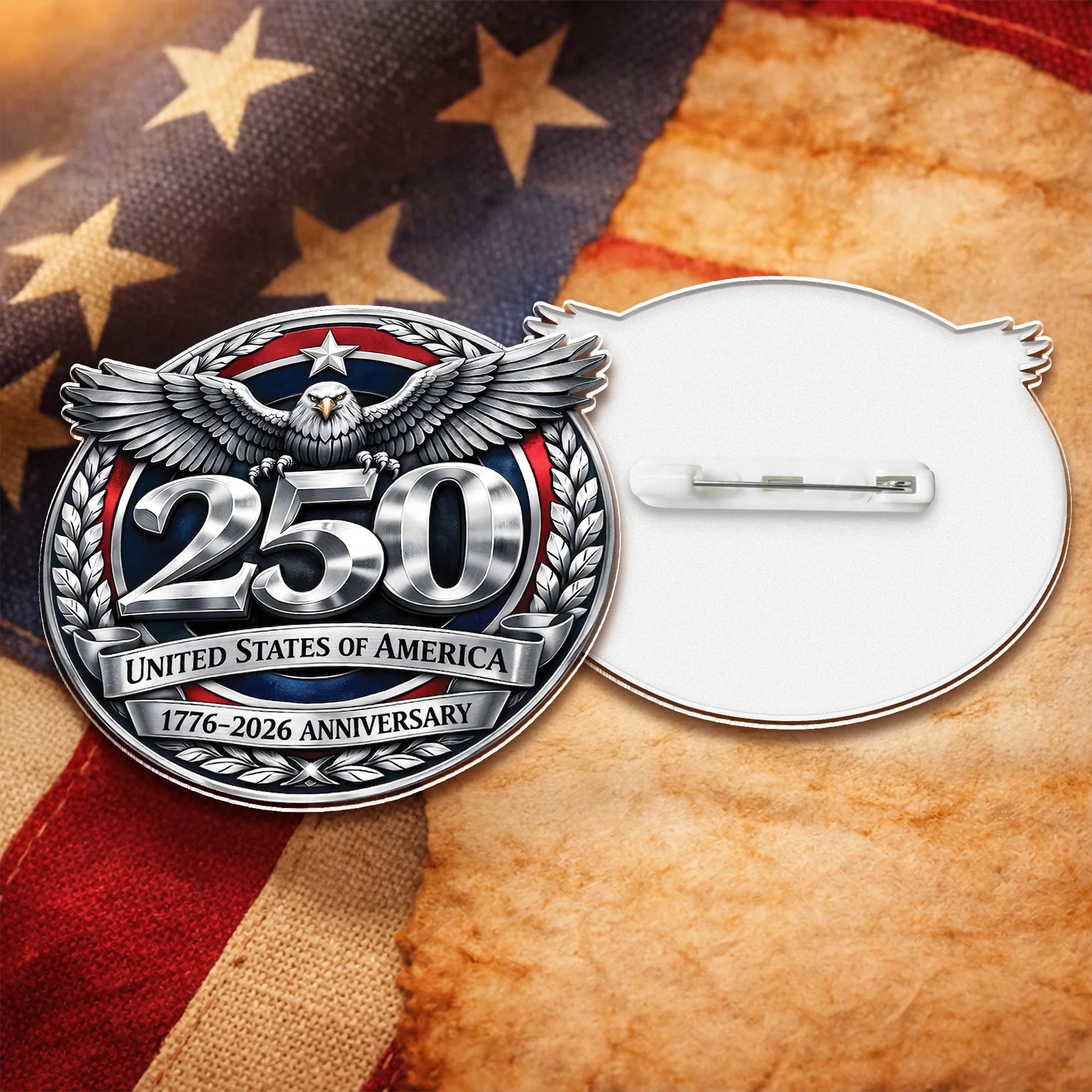 USA 250th Anniversary 1776 - 2026 Acrylic Pin HA75 920974 - Image 5