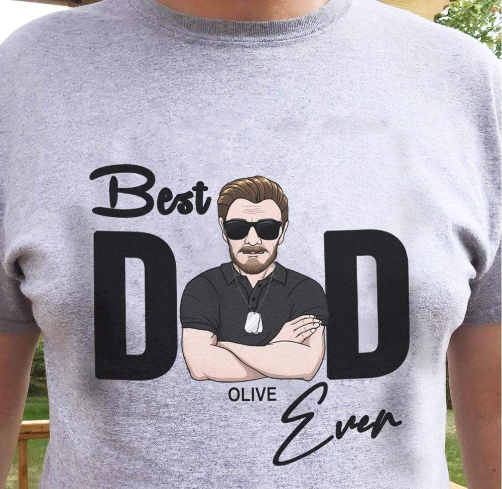 Best Dad Ever Old Man Dog Shirt