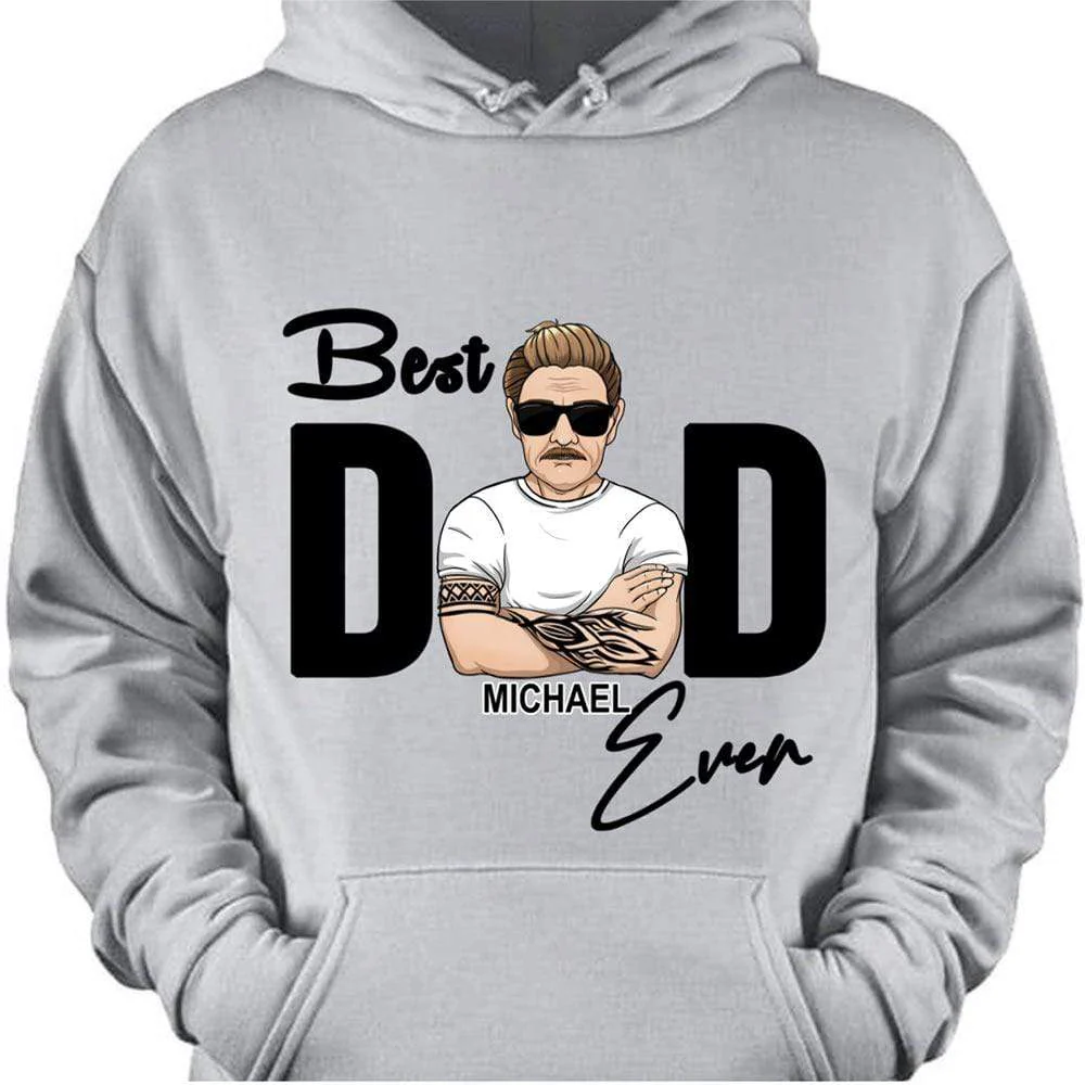 Best Dad Ever Old Man Dog Shirt - Image 2