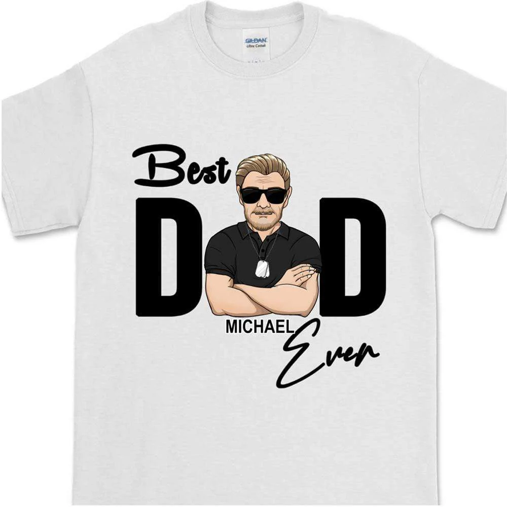 Best Dad Ever Old Man Dog Shirt - Image 3