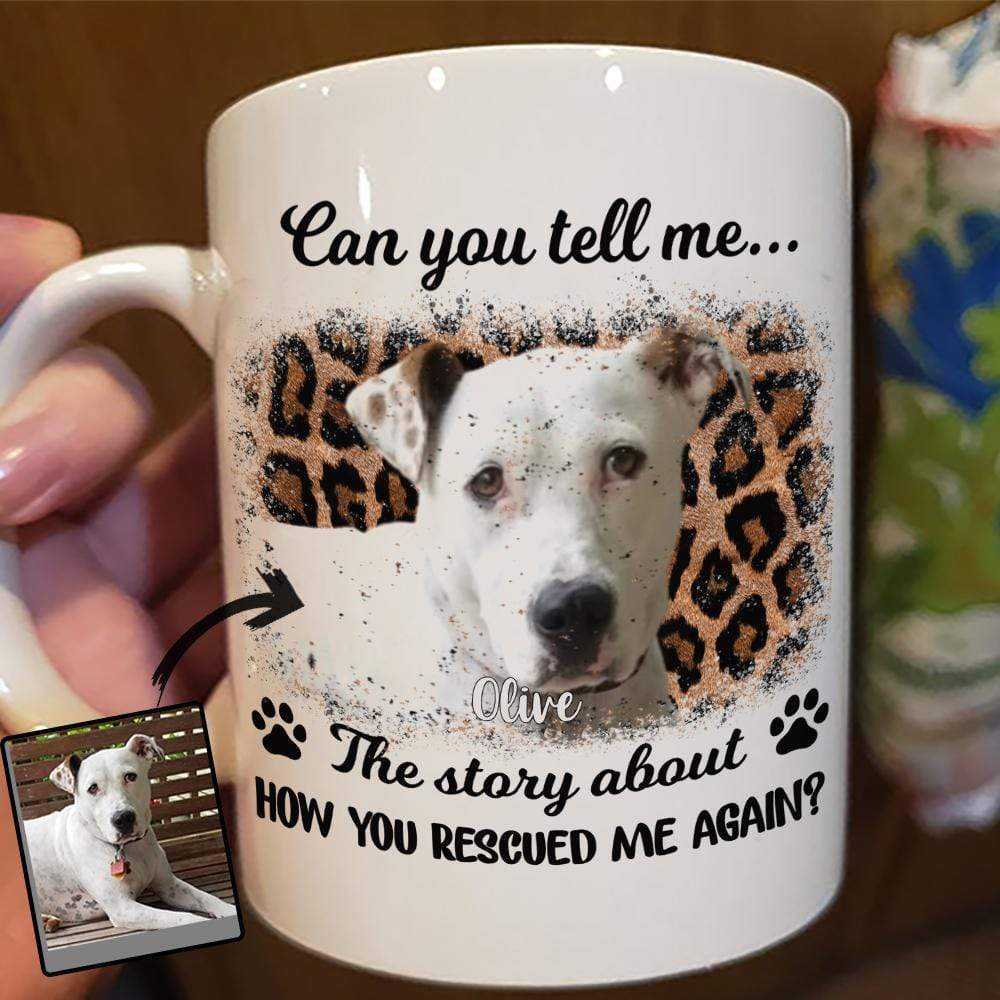 How You Rescued Me Again Dog Coffee Mug - Image 3