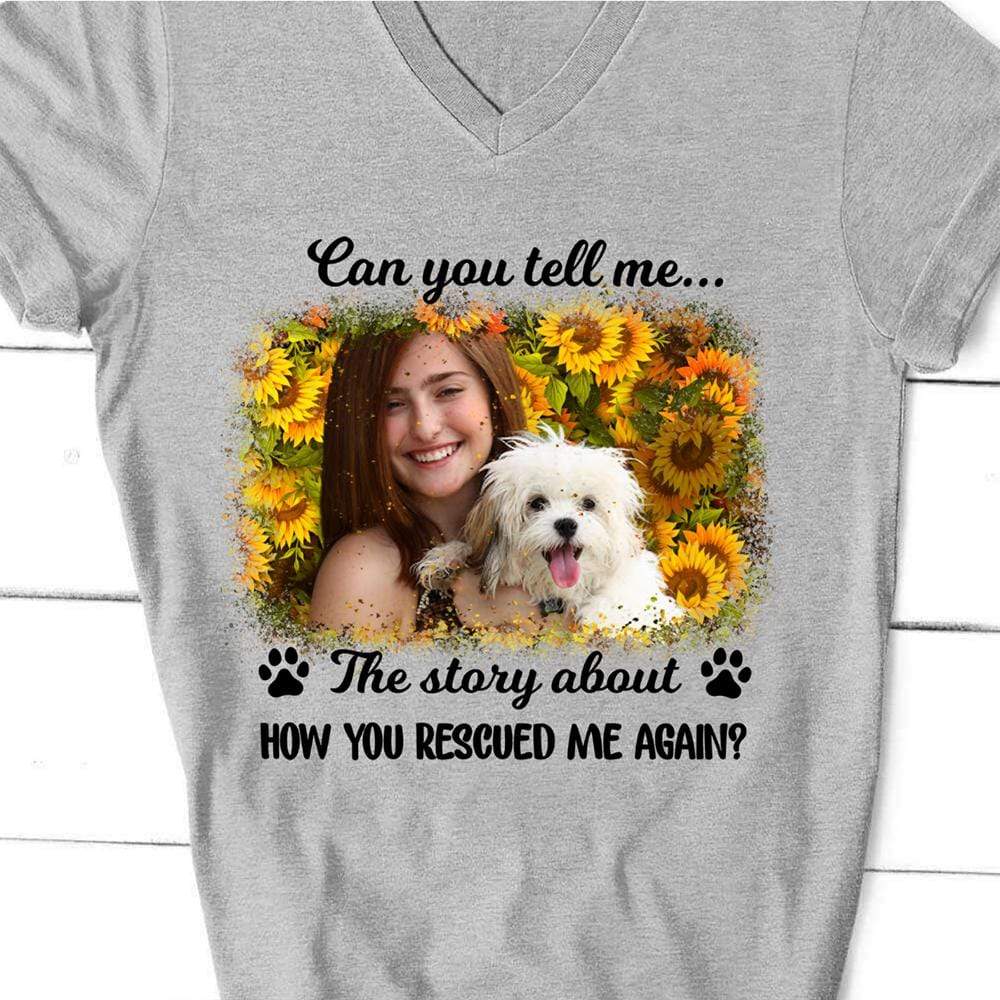 How You Rescued Me Again Dog Shirt - Image 5