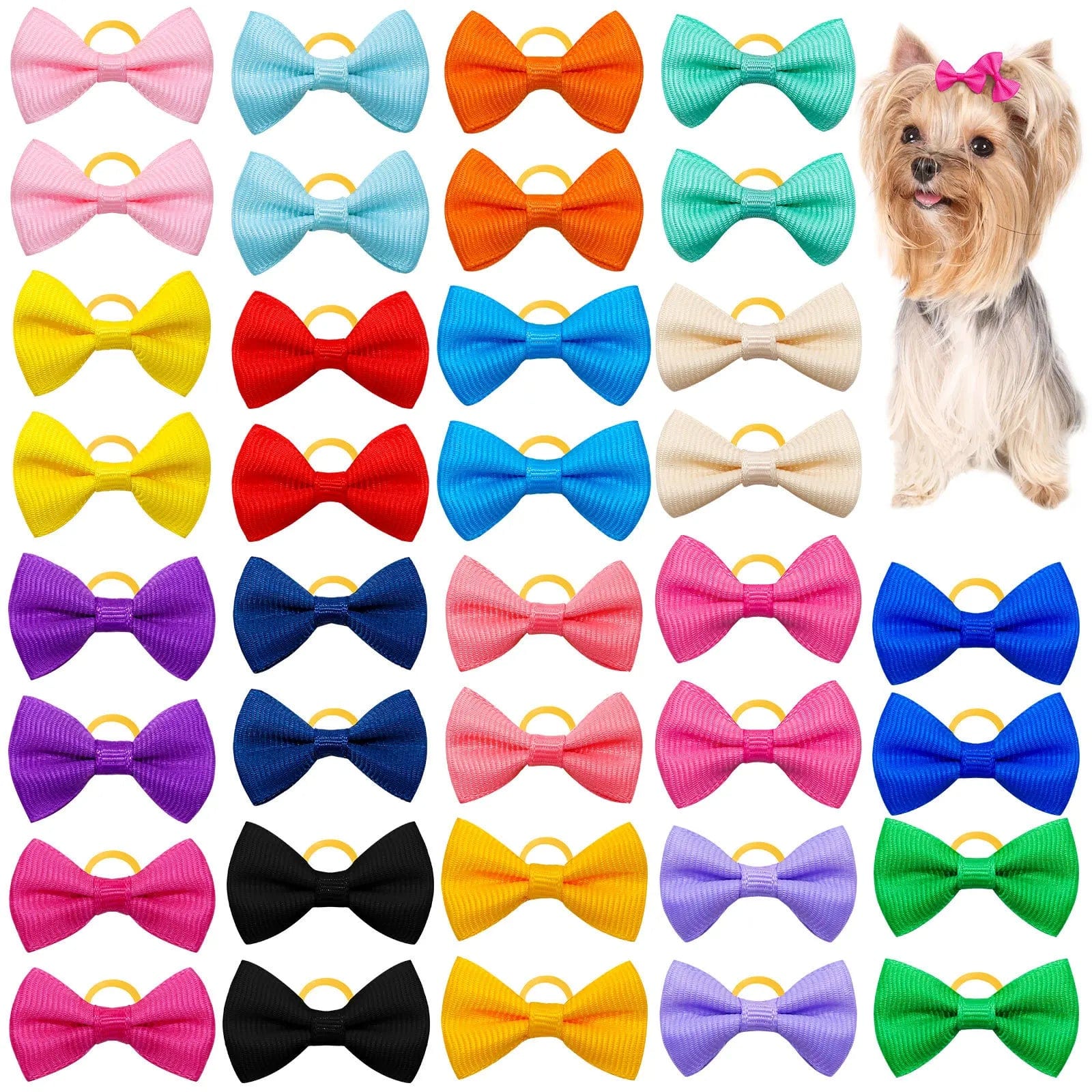 Valentine Day Little Daisy Style Hairpins for Dogs - Image 2