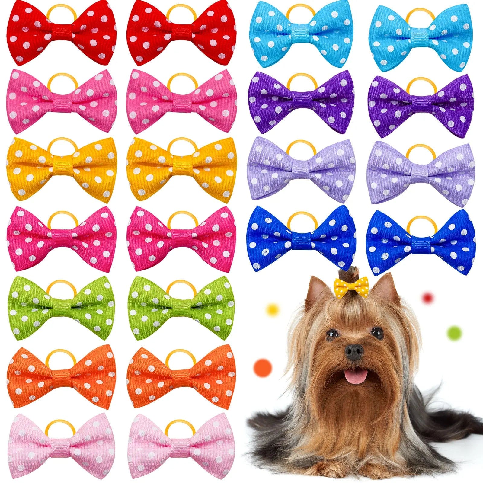Valentine Day Little Daisy Style Hairpins for Dogs - Image 3