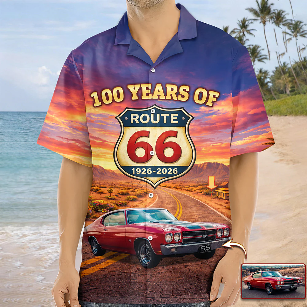 100 Years of Route 66 Mother of Road Hawaii Shirt Car Lovers Gift CH07 910512 - Image 5