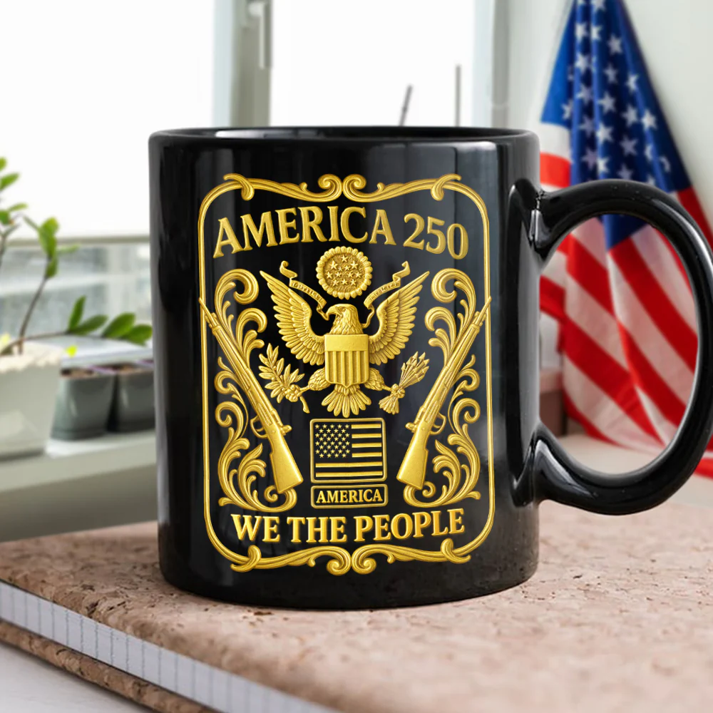 1776 - 2026 America 250th Anniversary Black Mug CH07 899240 - Image 2