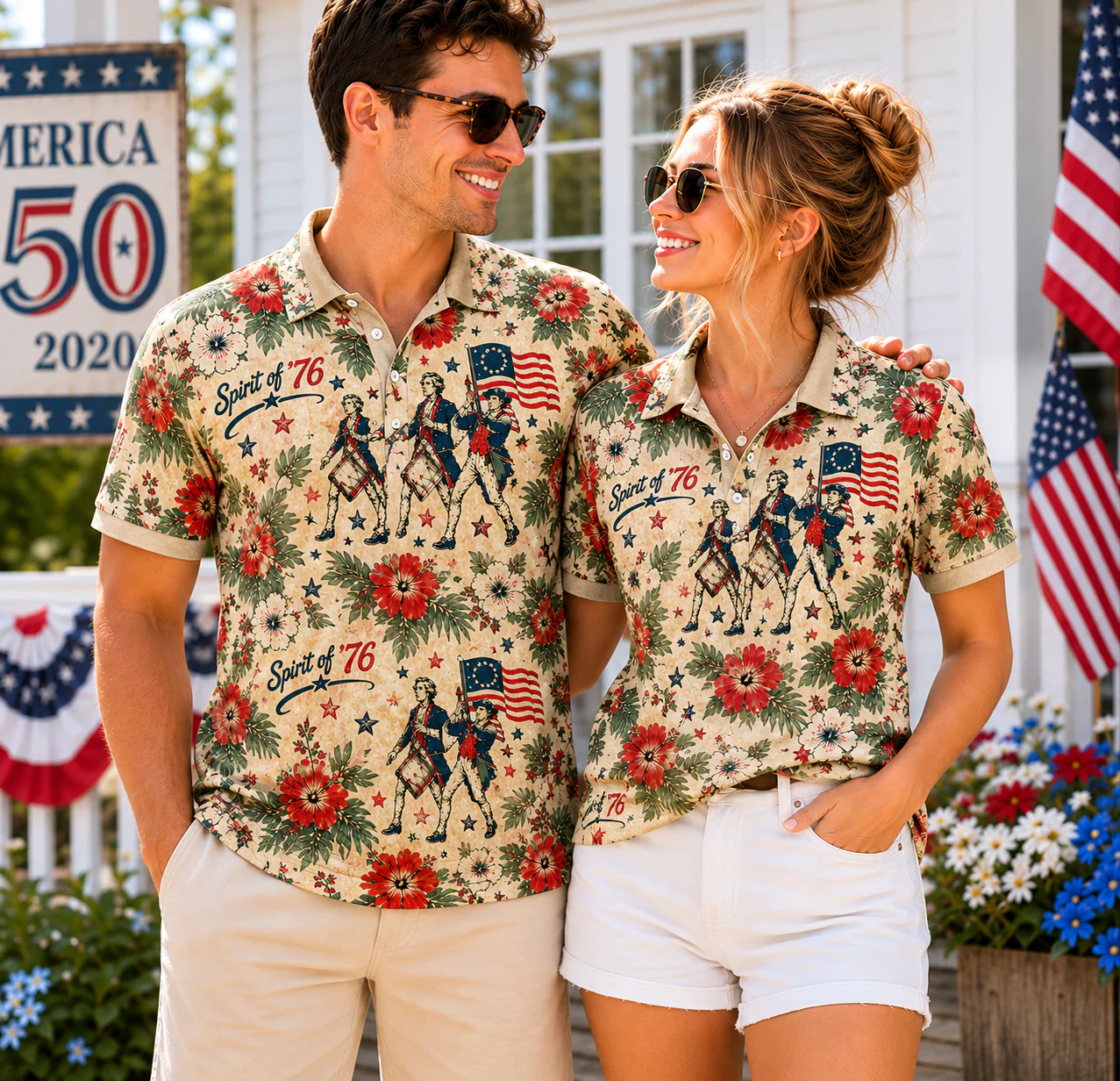 1776–2026 Patriotic 250 Years of America Celebration Polo Shirt CH07 911756