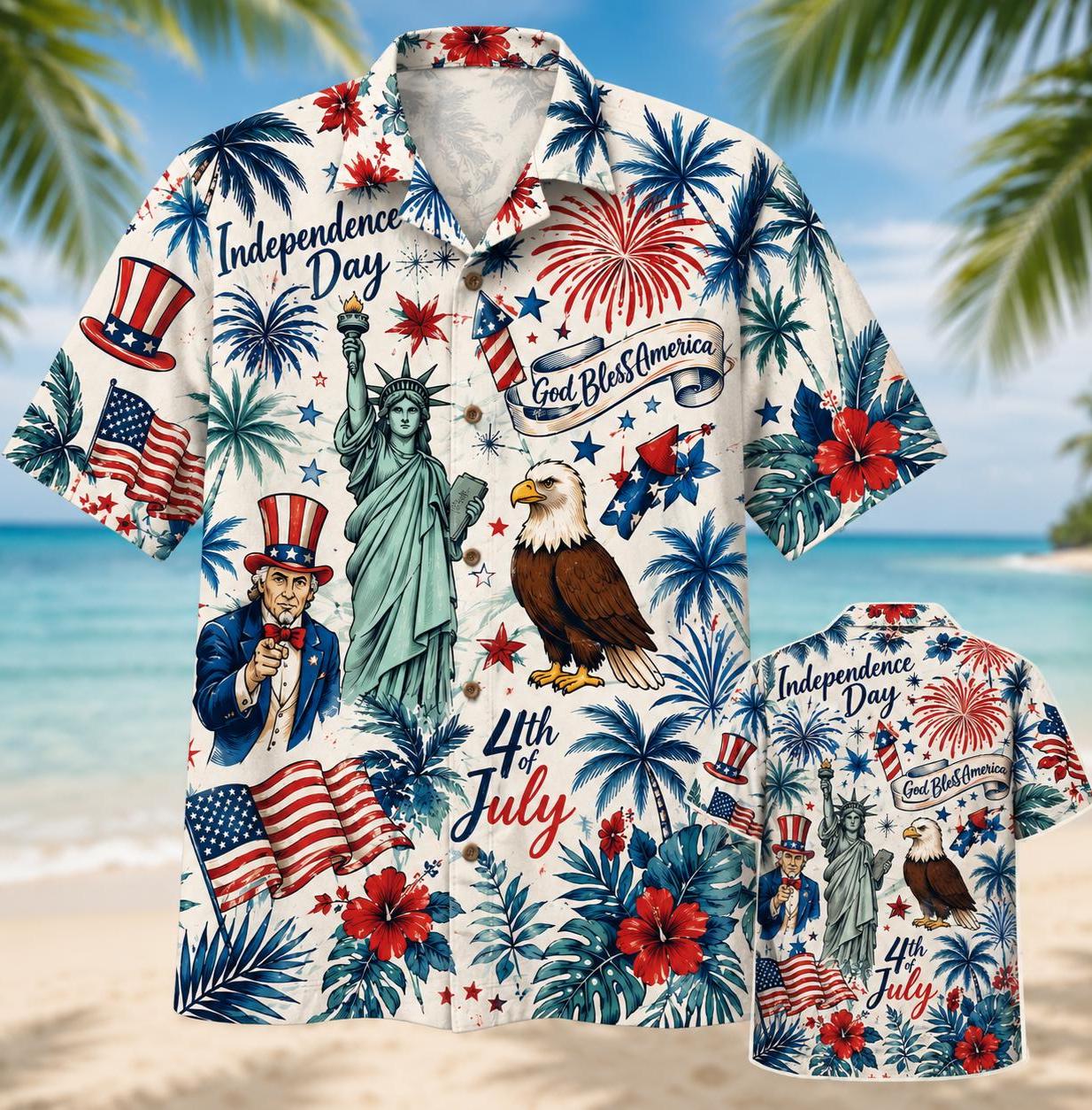 250 Years of America Celebration Hawaiian Shirt, Independence Day Gift CH07 911764 - Image 4