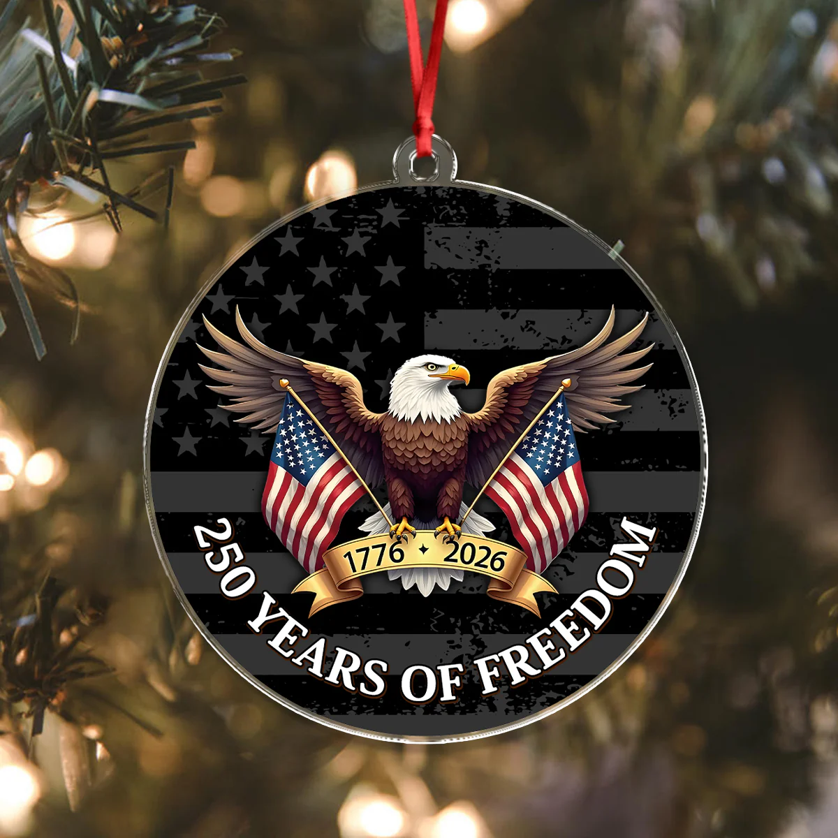 250 Years of Freedom Acrylic Ornament 250th Anniversary USA 1776-2026 Ornament CH07 899210 - Image 6