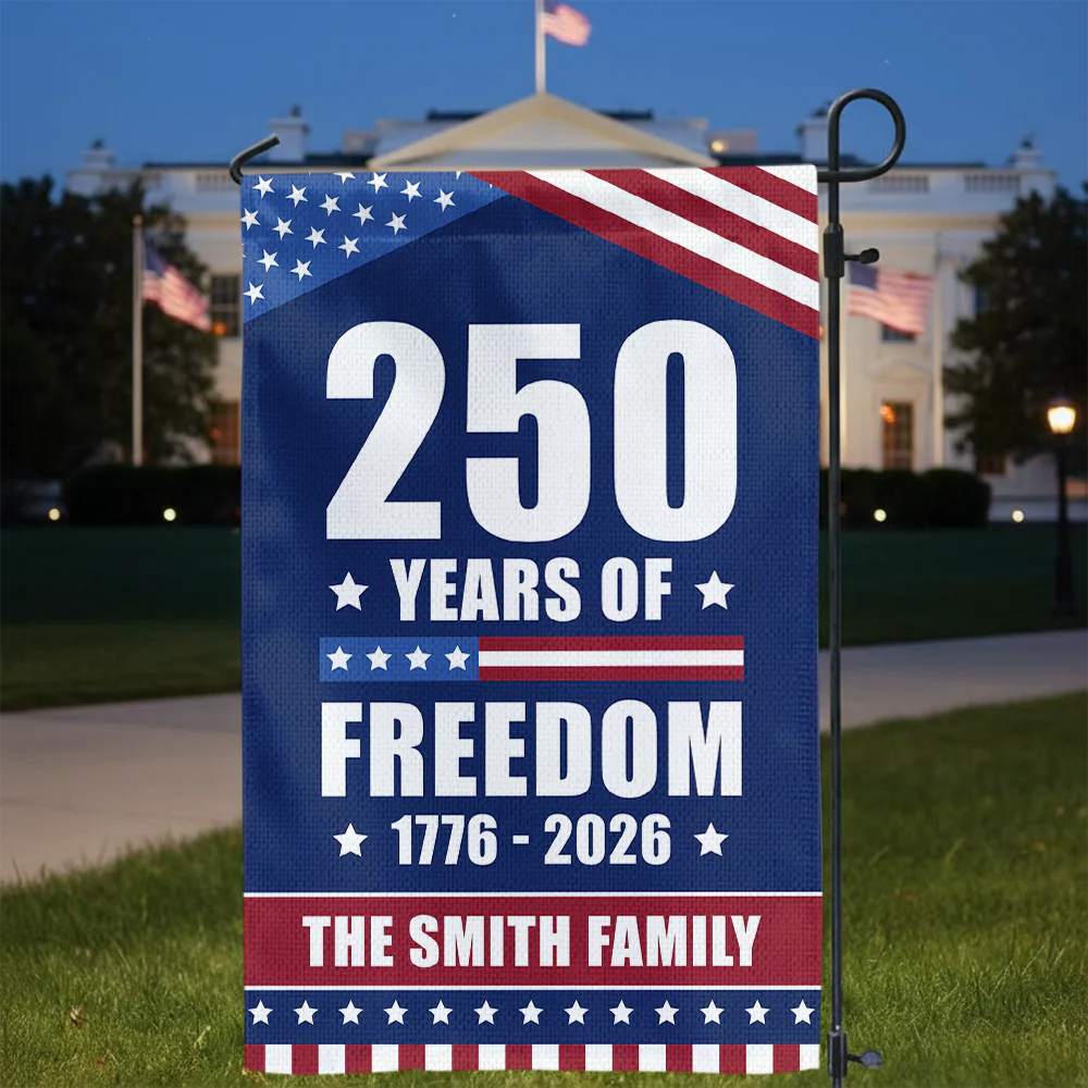 250 Years Of Freedom Custom Family Name Garden Flag CH07 896308 - Image 4