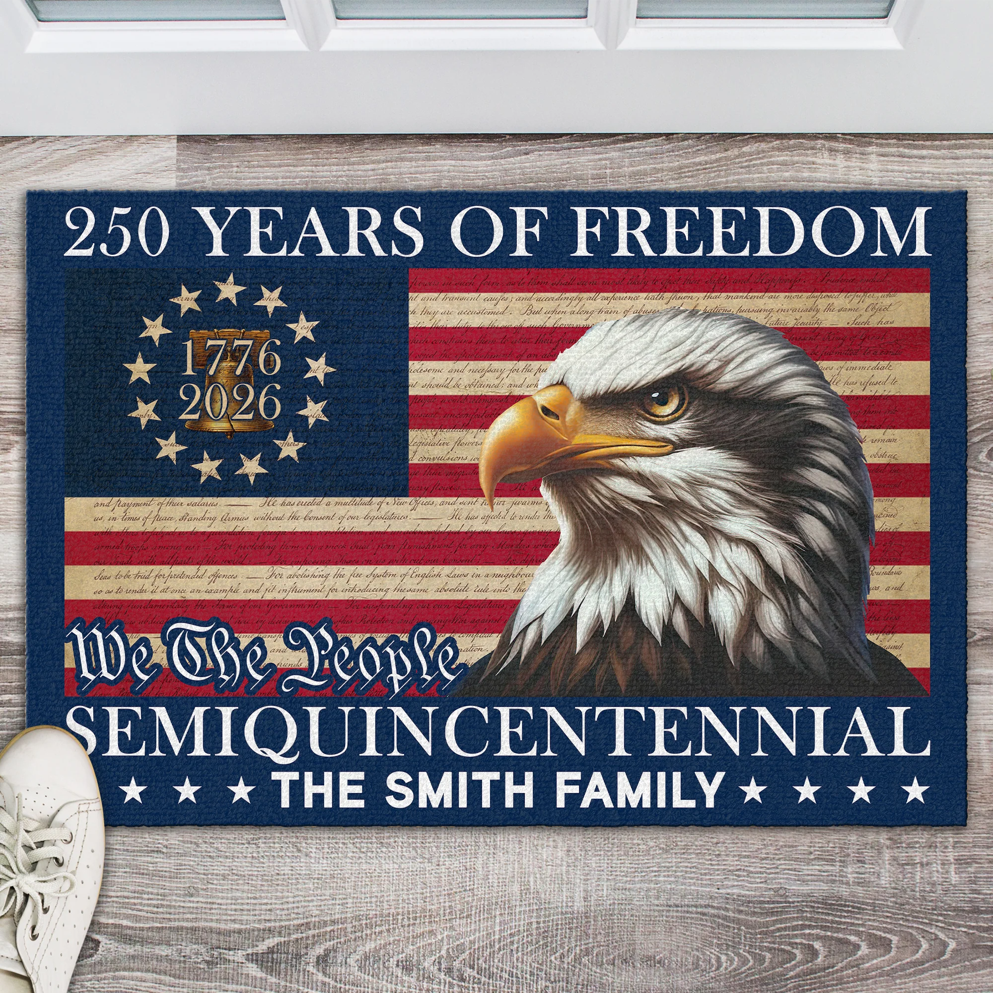 250 Years of Freedom Semiquincentennial Eagle American Flag Doormat CH07 910270 - Image 7