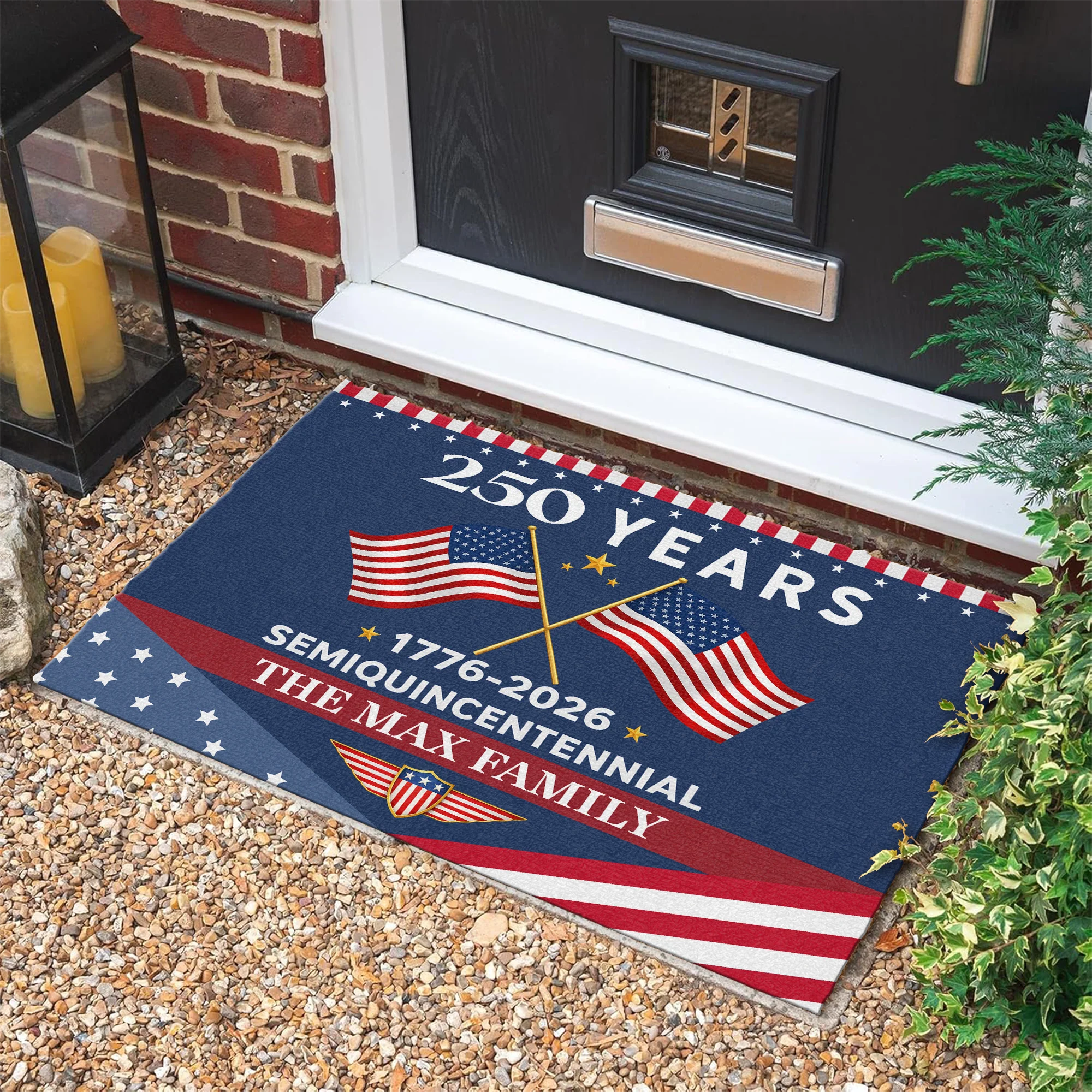 250 Years Semiquincentennial America 1776-2026 Personalized Patriotic Doormat CH07 910272 - Image 3
