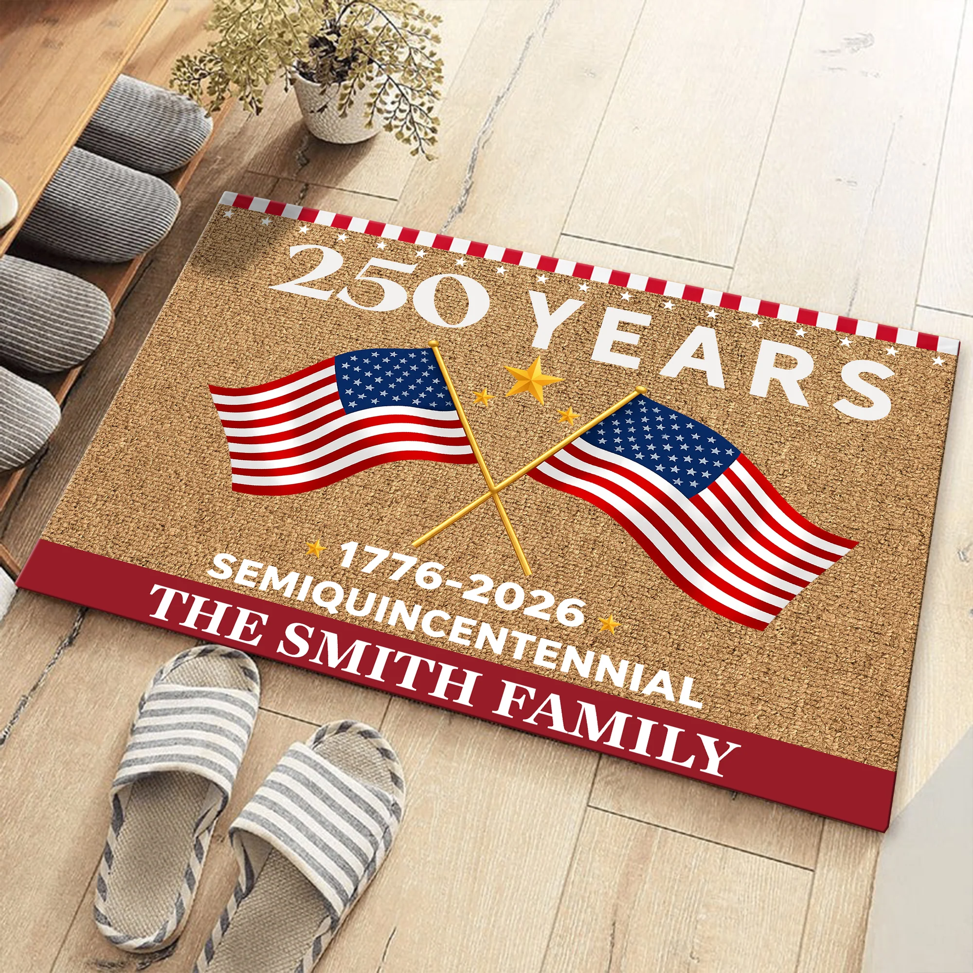 250 Years Semiquincentennial America 1776-2026 Personalized Patriotic Doormat CH07 910272 - Image 5