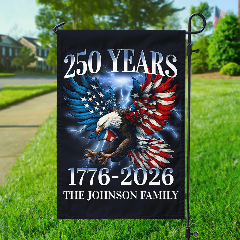 250th Anniversary Eagle Patriotic American Garden Flag CH07 899588 - Image 2