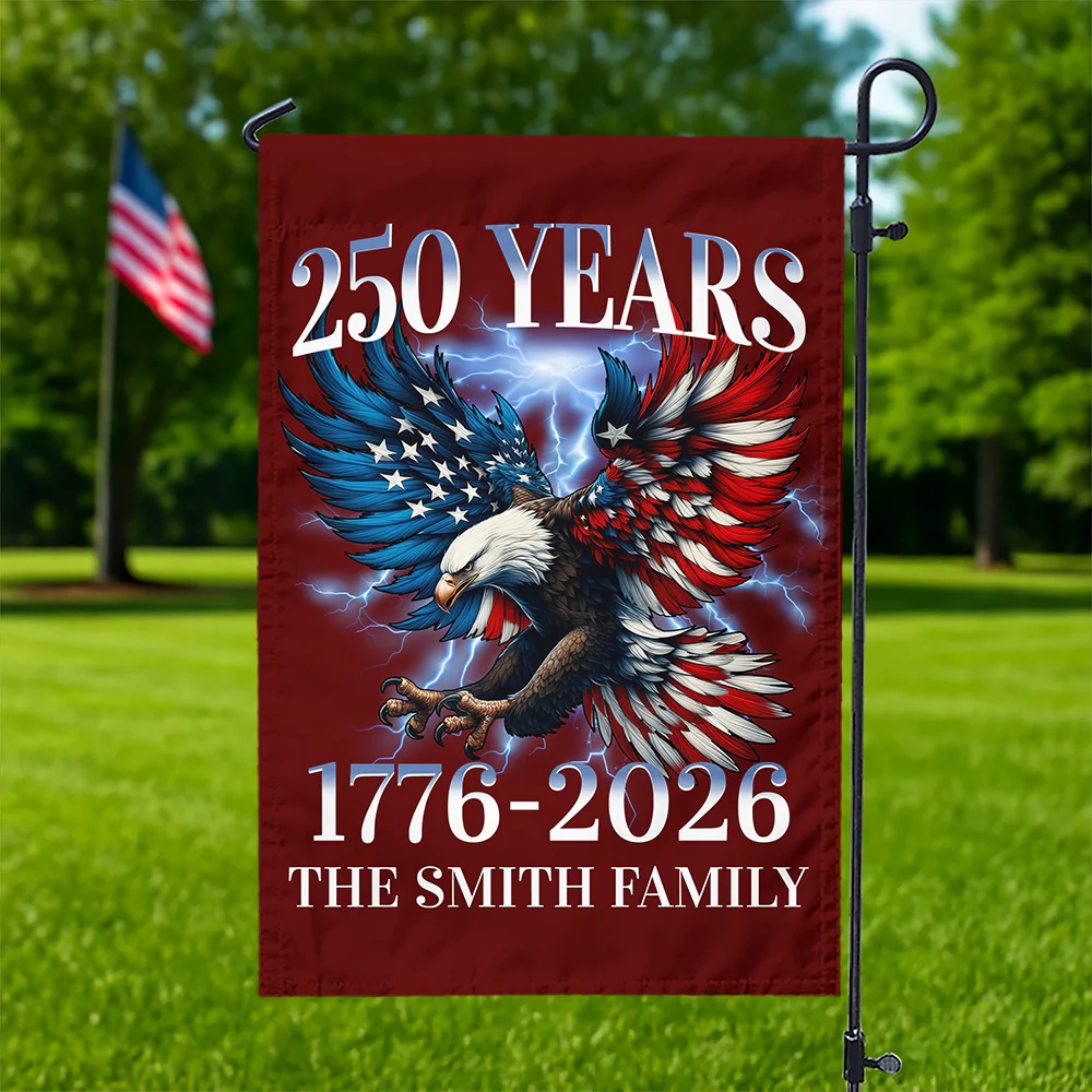 250th Anniversary Eagle Patriotic American Garden Flag CH07 899588 - Image 3