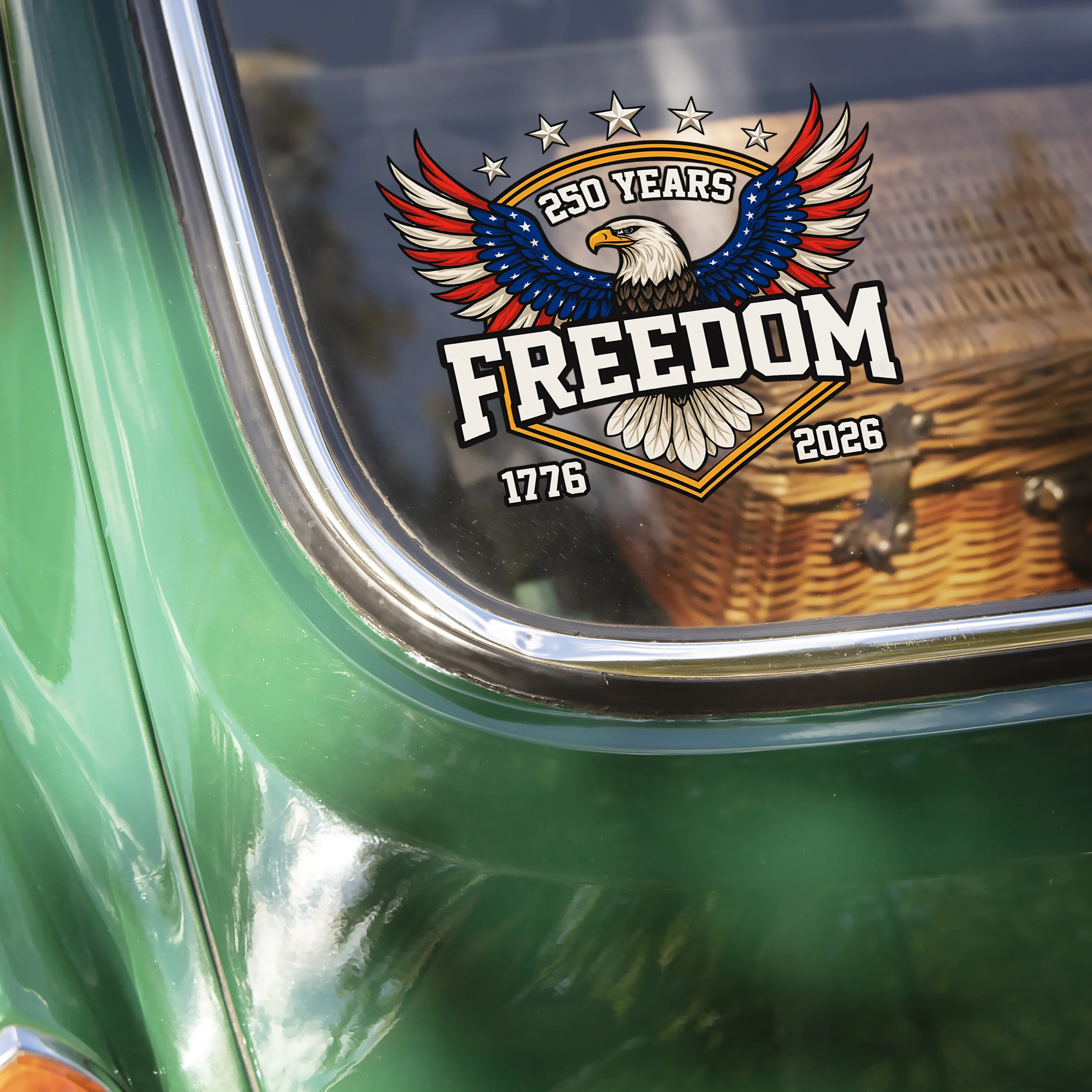 250 Years of Freedom America 1776–2026 Anniversary Car Window Decal Sticker Patriotic Gift CH07 899636 - Image 5