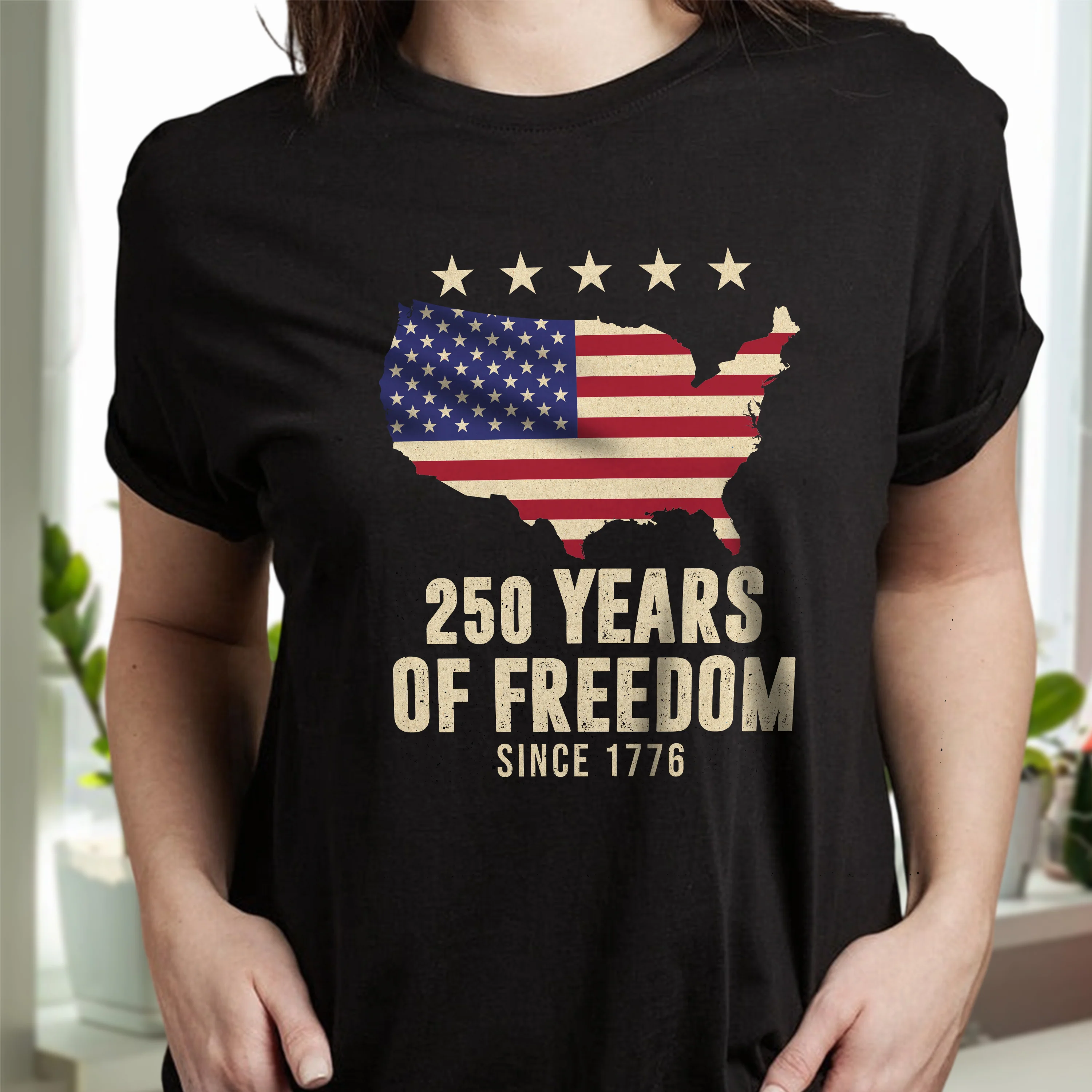 250th Anniversary of America 1776 - 2026 250 Years of Freedom Dark Shirt CH07 896670 - Image 2