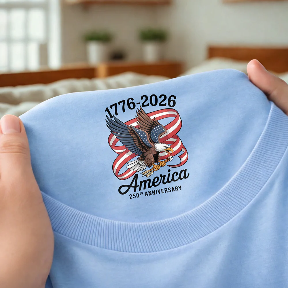 America 250Th Anniversary 1776-2026 Eagle Us Flag Back Neck Shirt CH07 910922 - Image 4