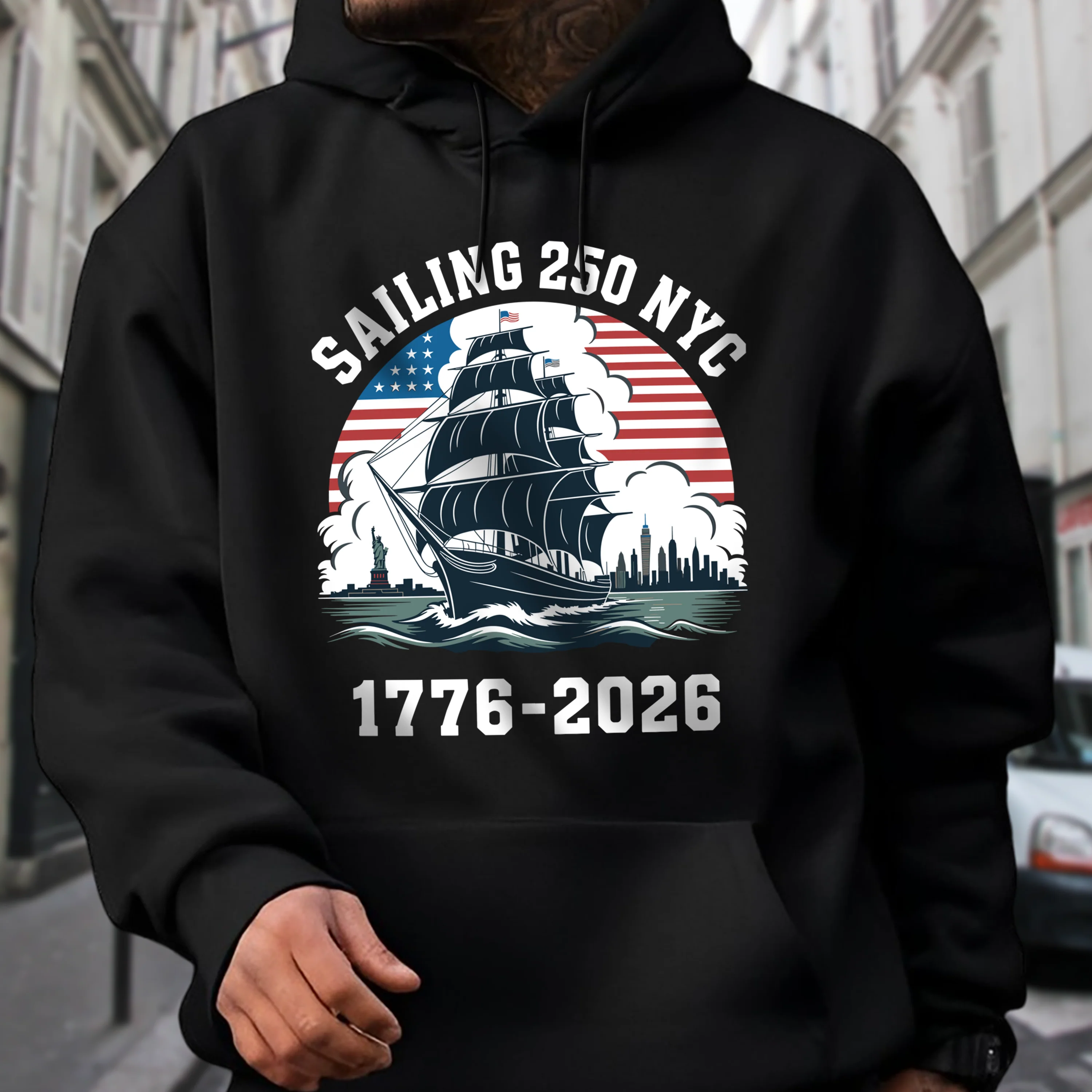 America 250th Anniversary 250 Years NYC USA Dark Shirt CH07 896694 - Image 5