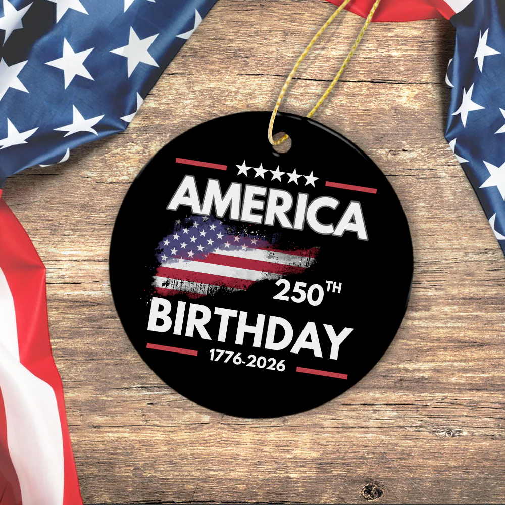 America 250th Birthday 250 Years of Freedom Ceramic Ornaments CH07 899230 - Image 3