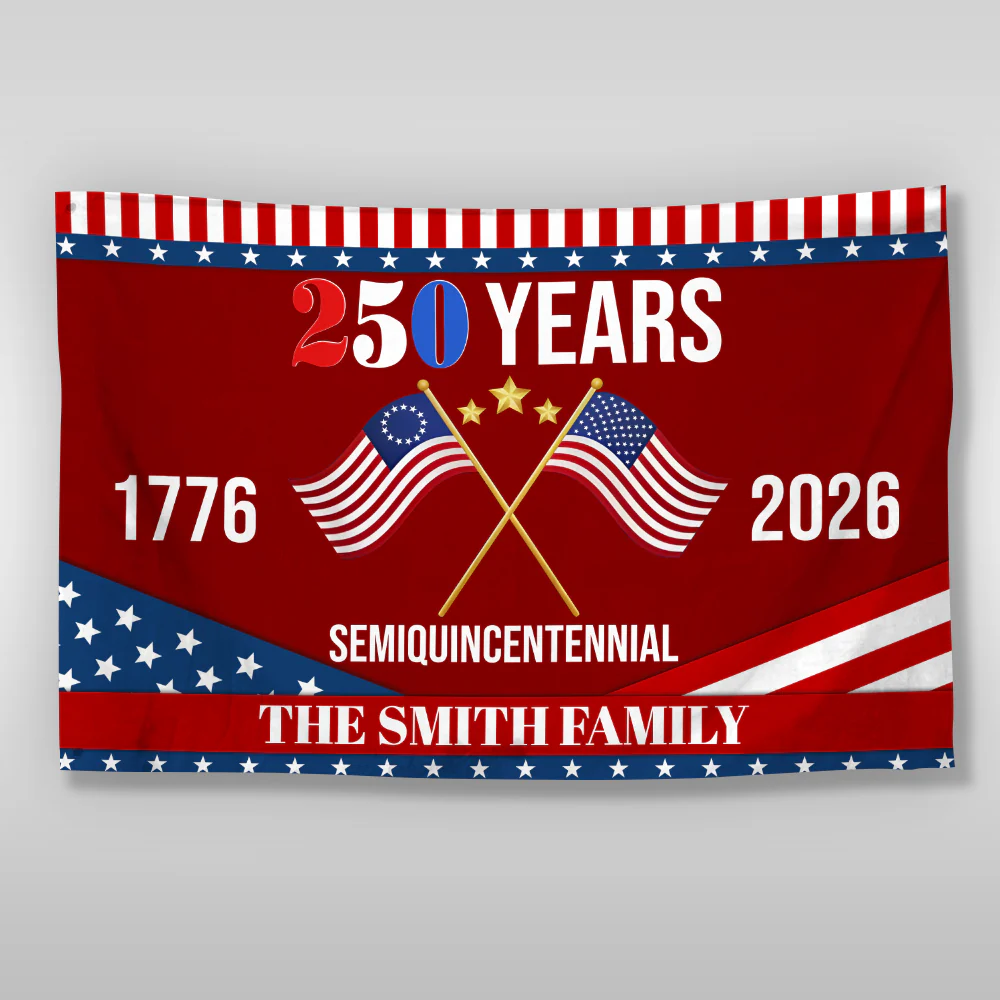 America 250th Semiquincentennial Anniversary House Flag CH07 910142 - Image 2