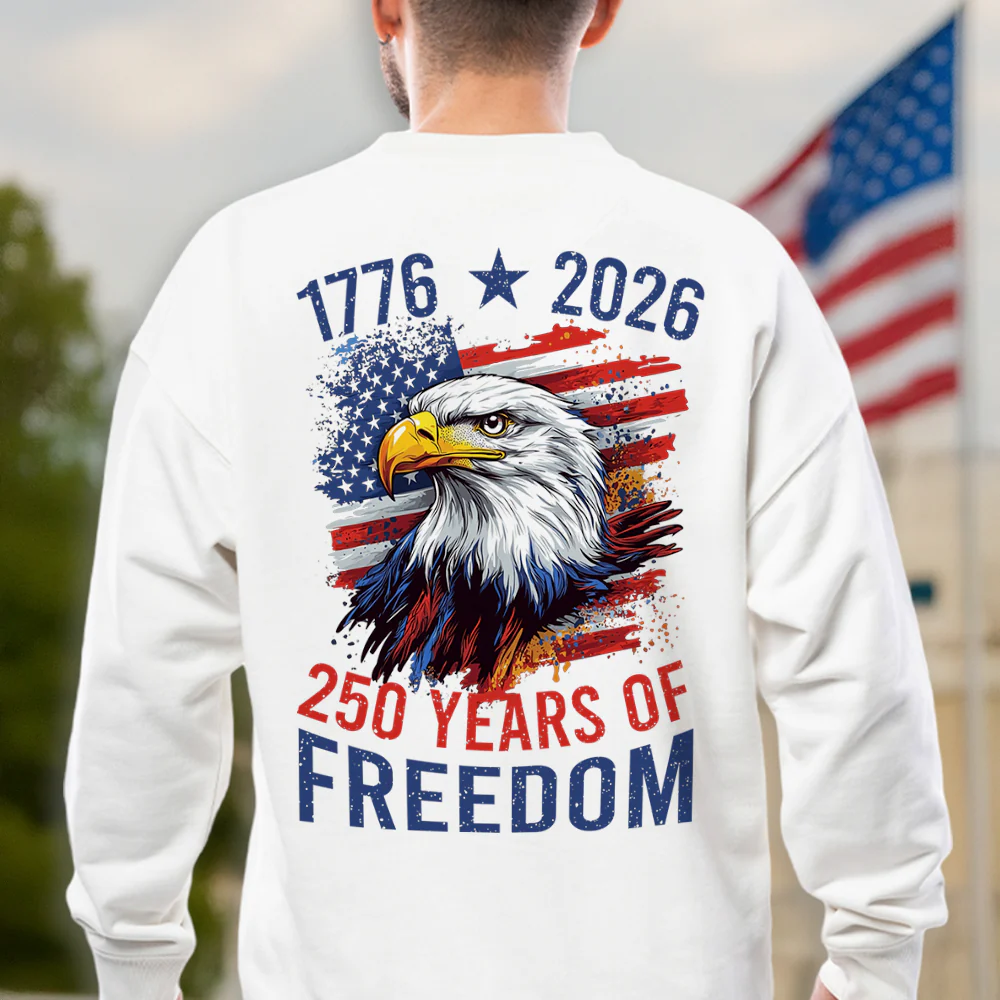 America Semiquincentennial 250 Years Of Freedom Back Side Bright Shirt CH07 896700 - Image 4