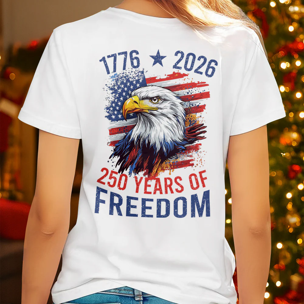 America Semiquincentennial 250 Years Of Freedom Back Side Bright Shirt CH07 896700 - Image 6