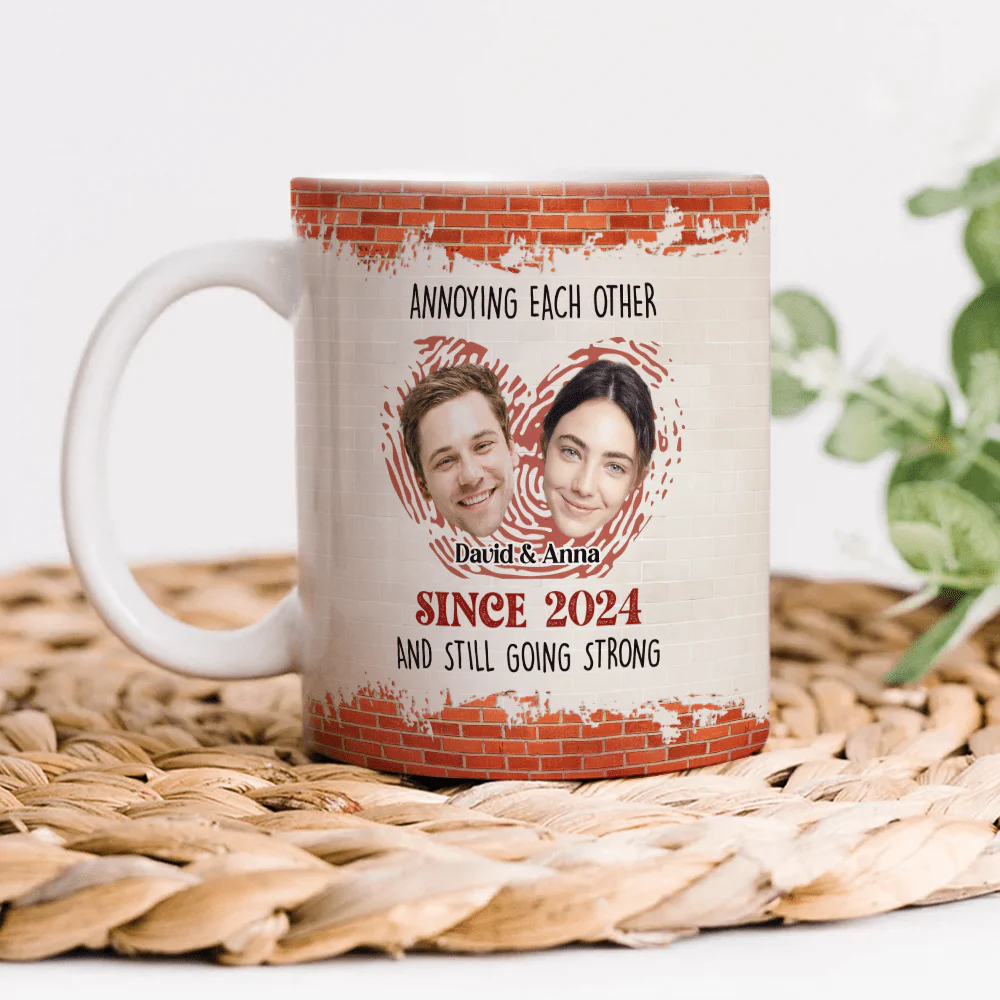 Annoying Each Other And Still Going Strong Custom Couple Photo Mug HO82 895018 - Image 4