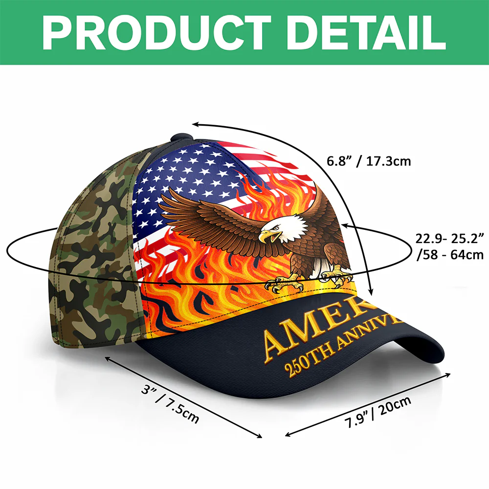 Celebrate Our America 250th Anniversary United States Classic Cap CH07 899176 - Image 7