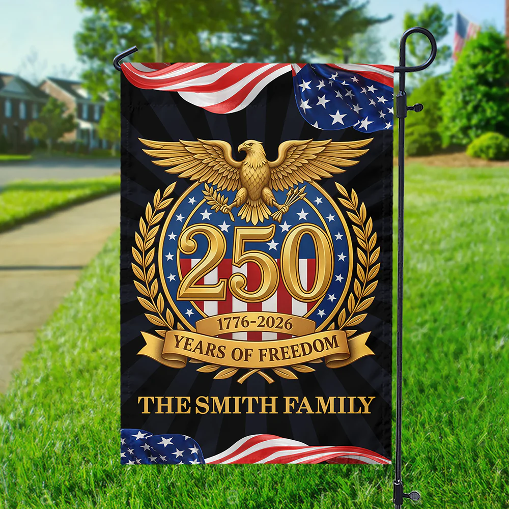 Celebrating 250 Years of Freedom Garden Flag USA 250th Anniversary Decor CH07 910718 - Image 3