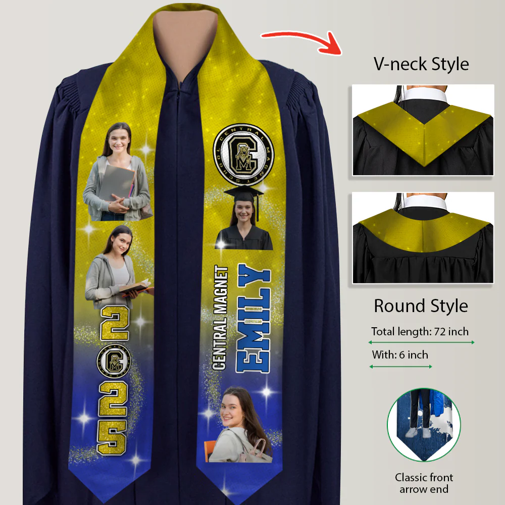 Class of 2026 Custom Photo Graduation Stoles Senior Gift CH07 910870 - Image 8