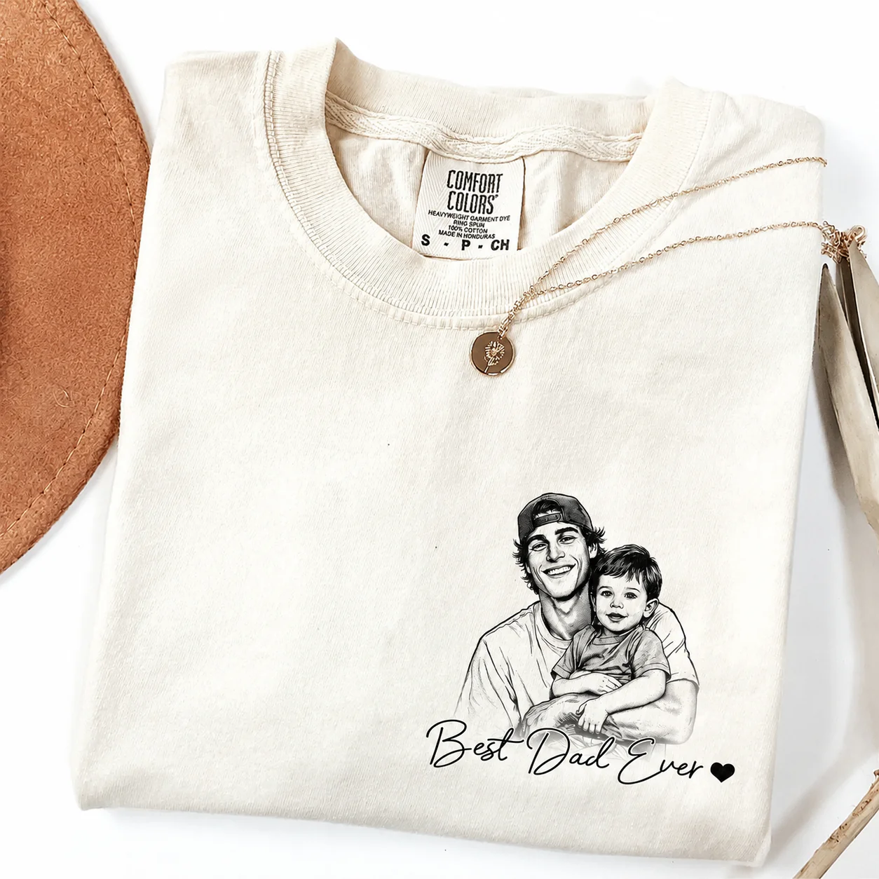 Custom Best Dad Ever Photo Comfort Shirt For Dad, Fathers Day Gifts CH07 911652 - Image 4