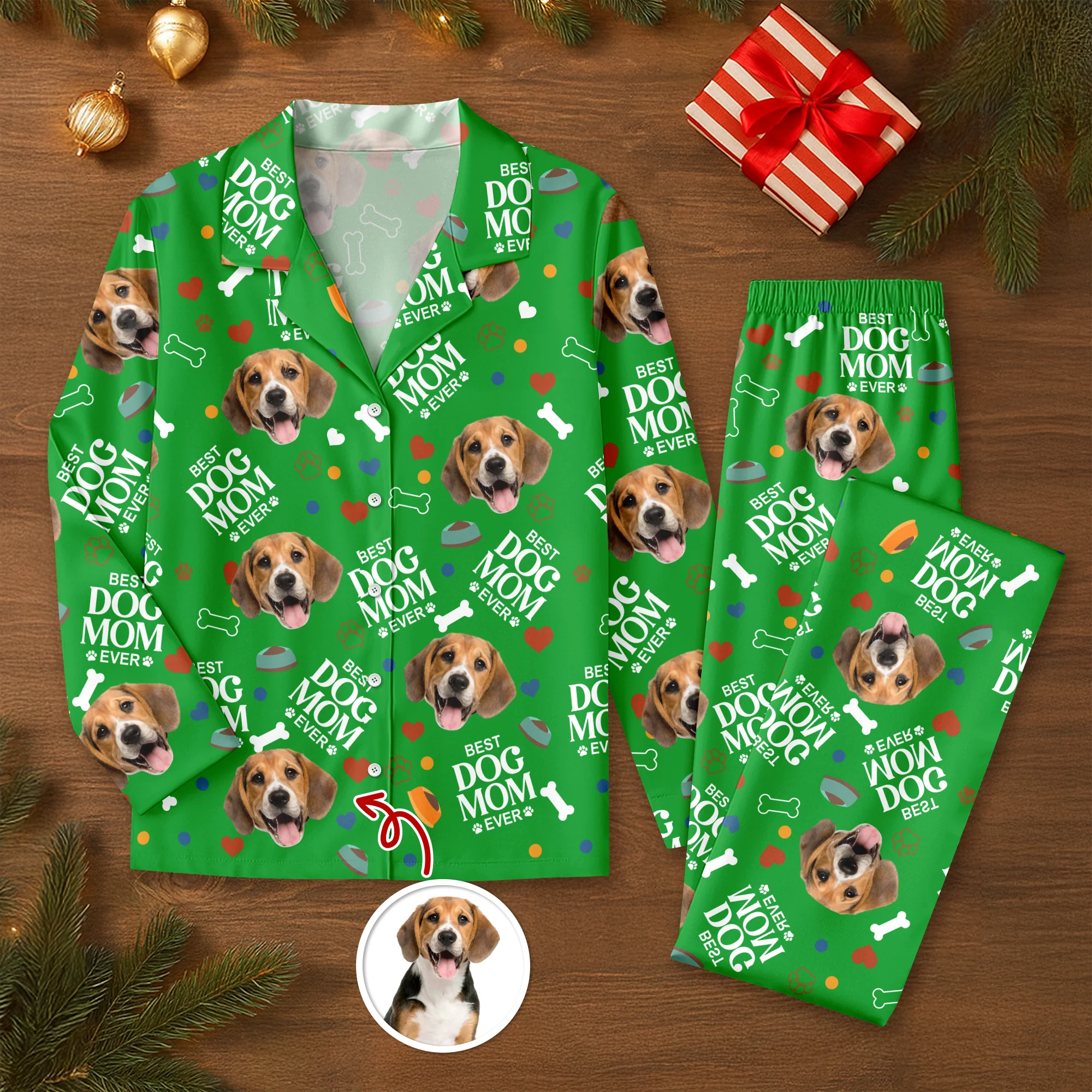 Custom Best Dog Mom Dog Dad Photo Personalized Pajamas Gift For Dog Lovers CH07 896498 - Image 7