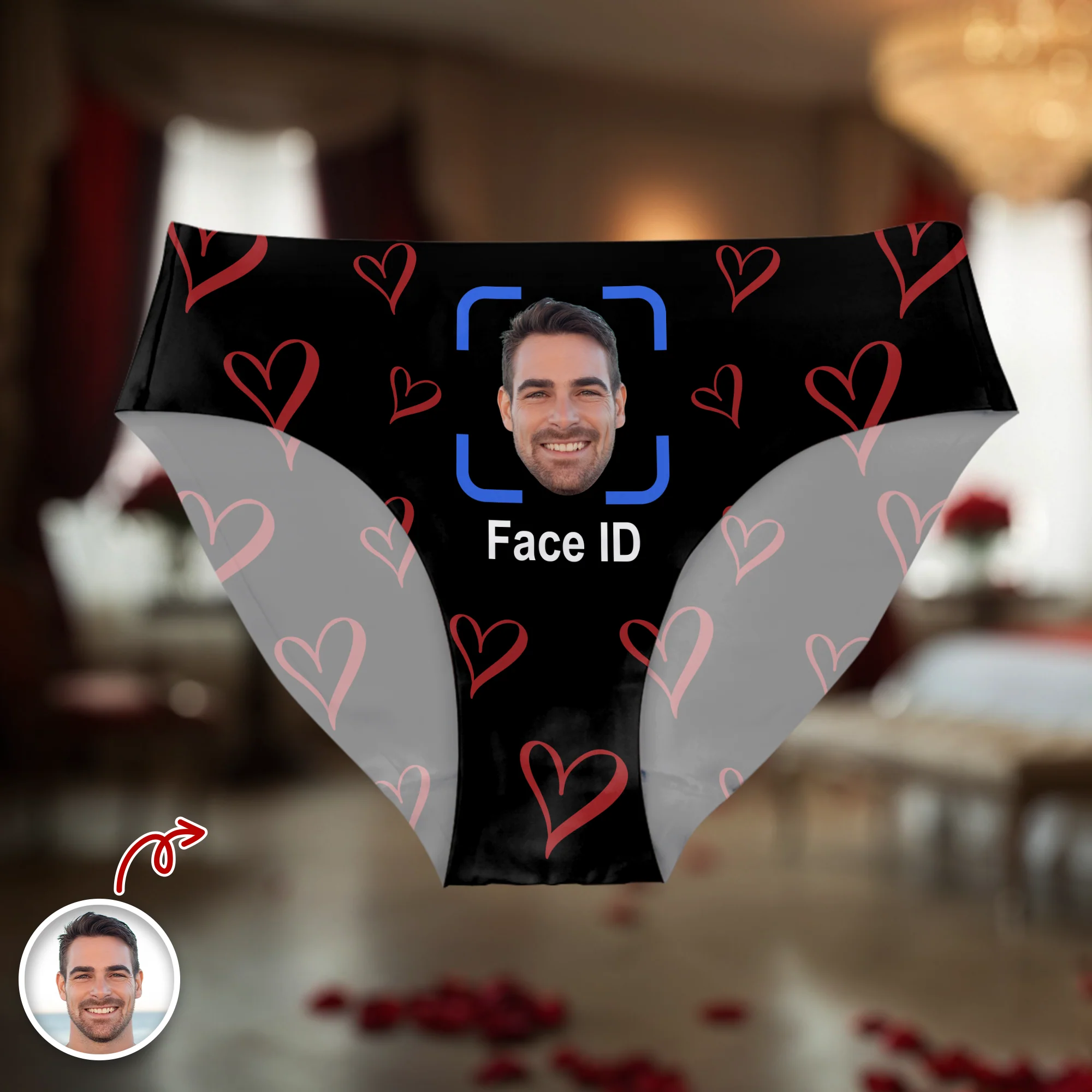 Custom Boyfriend Face ID Photo Underwear For Women Funny Valentine Gift CH07 910134 - Image 4