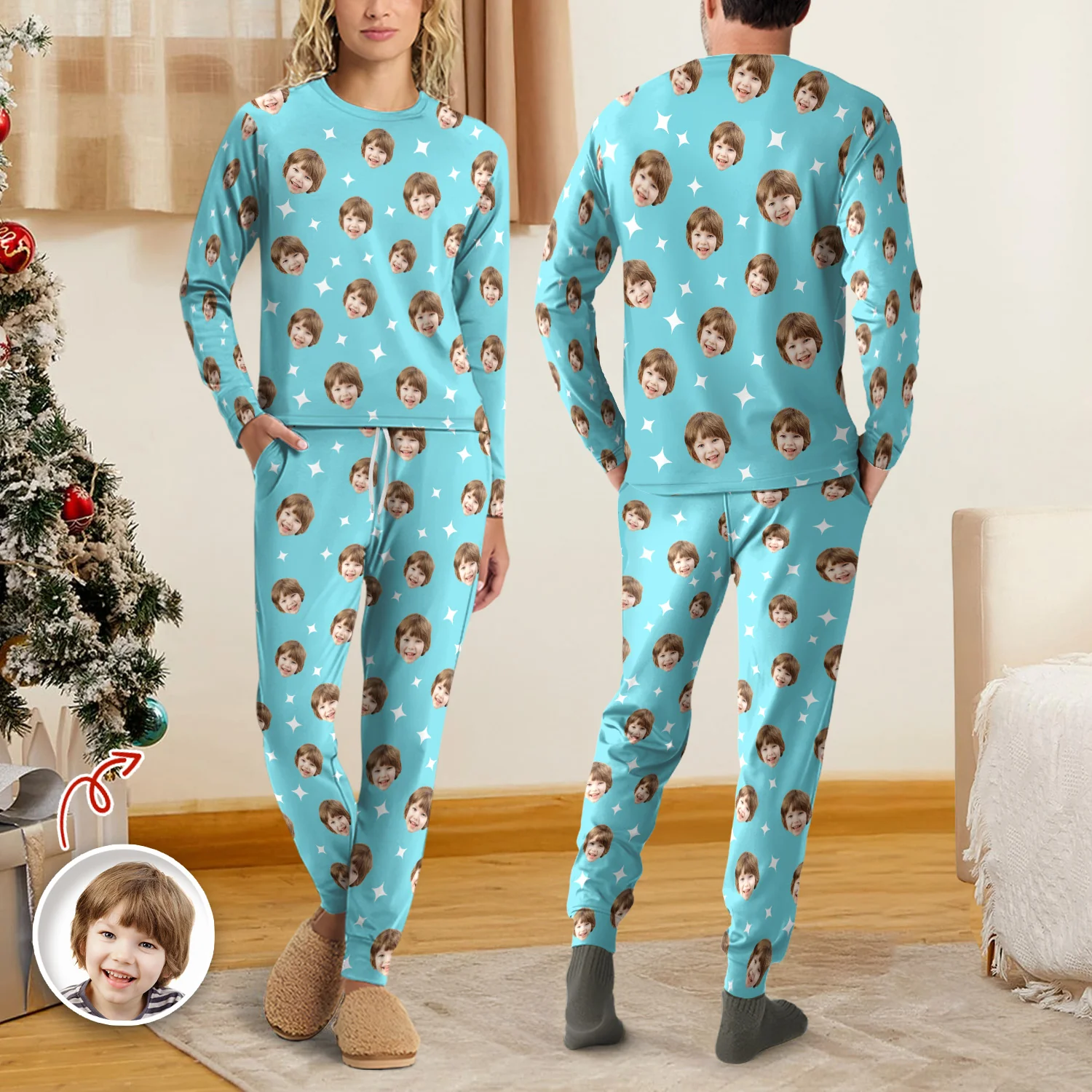Custom Children Photo For Dad And Mom Sleepwear CH07 899044 - Image 7