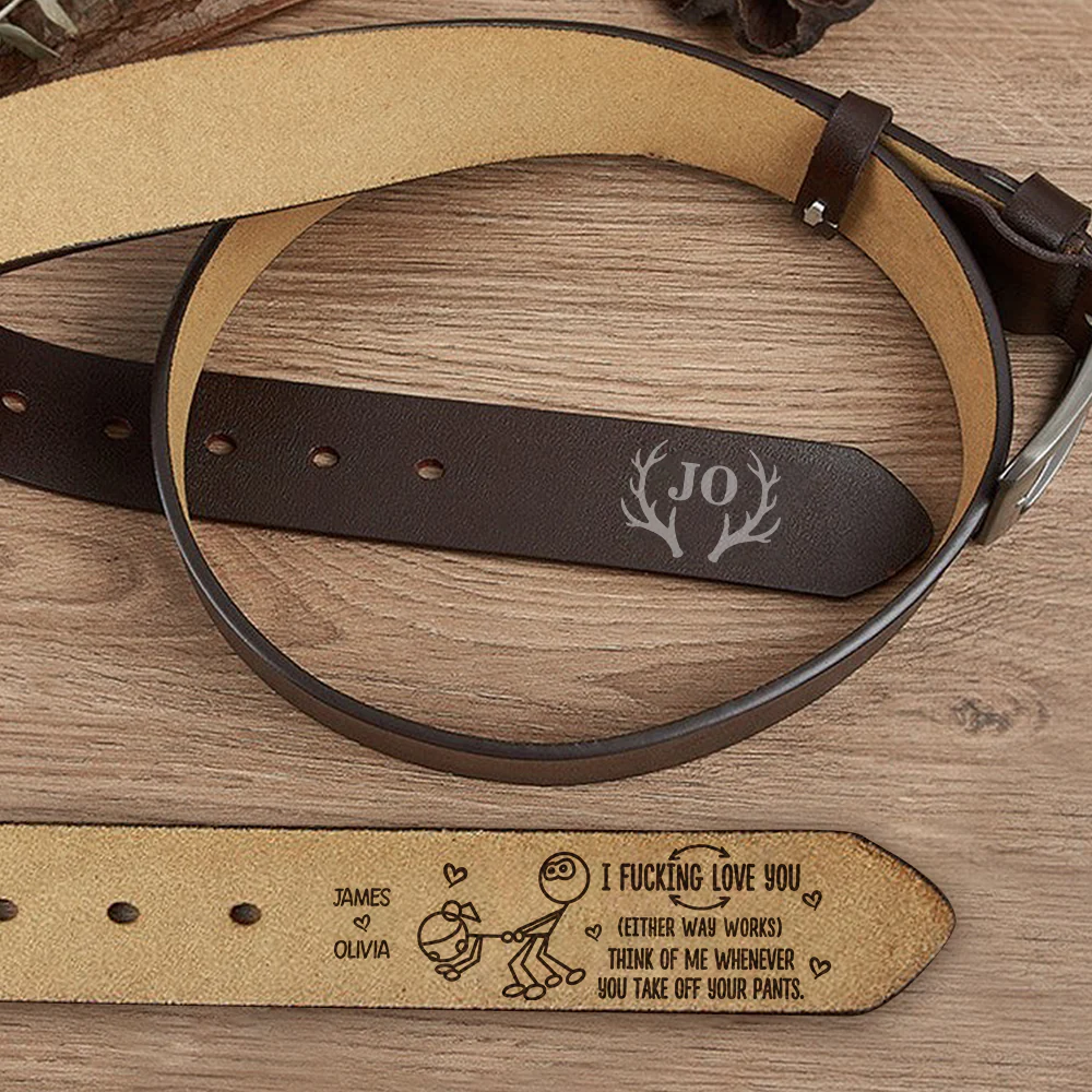 Custom Couple Name I F*cking Love You Funny Belt Naughty Valentine Gift CH07 910100 - Image 5