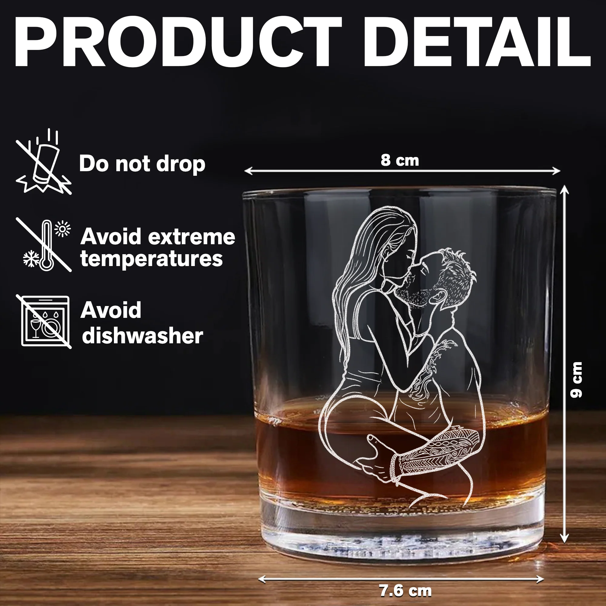 Custom Couple Photo I F*Cking Love You Either Way Works - Personalized Engraved Whiskey Glass Naughty Valentine Gift CH07 899726 - Image 6