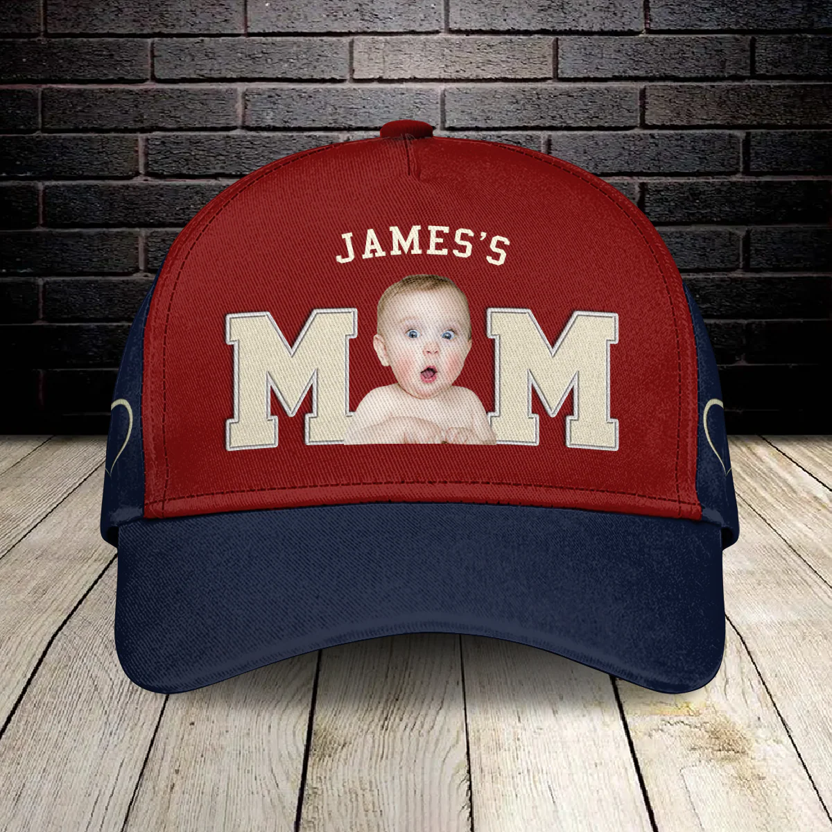 Custom Cute Kid Photo Embroidered Effect Classic Cap CH07 899324 - Image 2