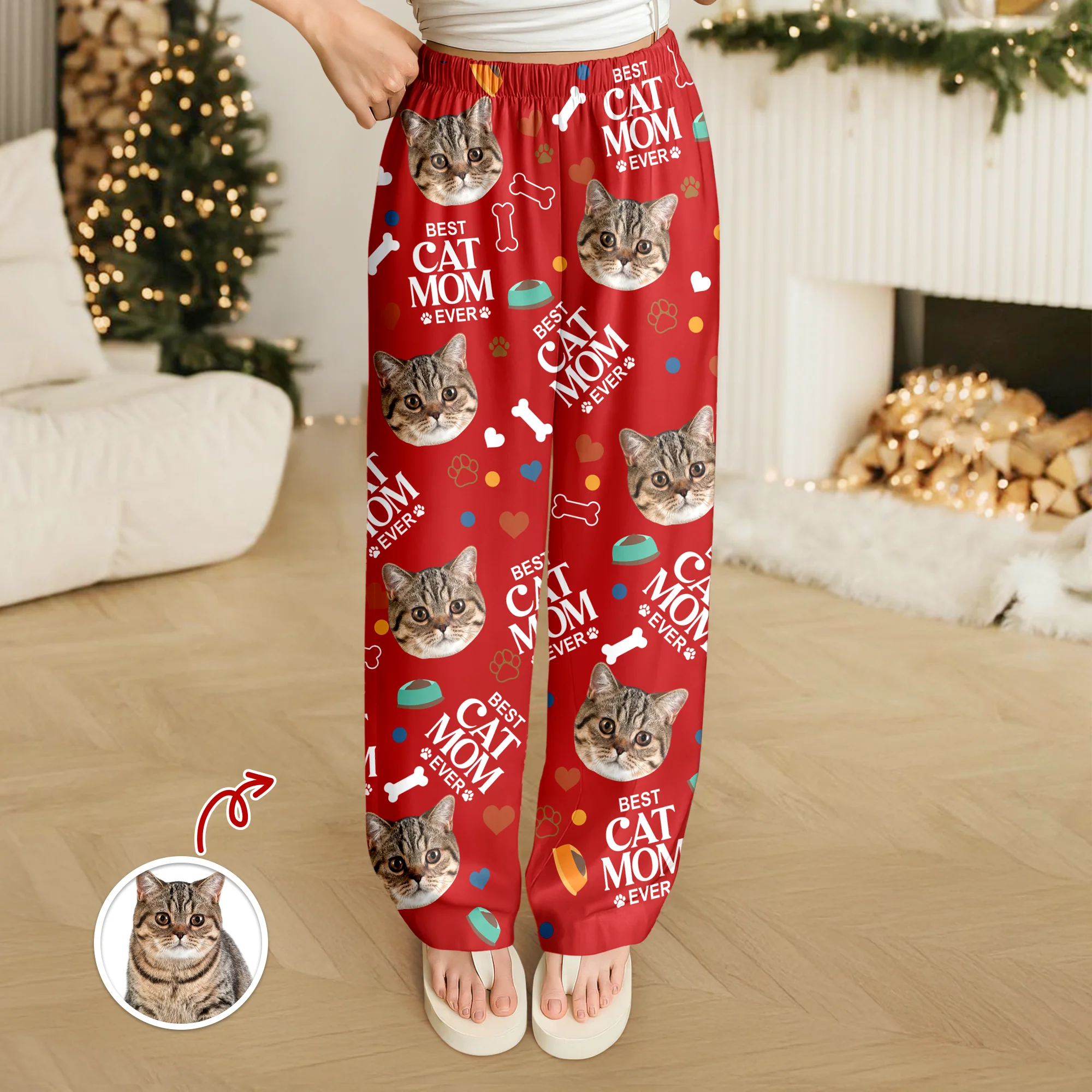 Custom Dog Cat Photo Best Dog Dad Mom Ever Photo Personalized Sweatpants CH07 896566 - Image 7