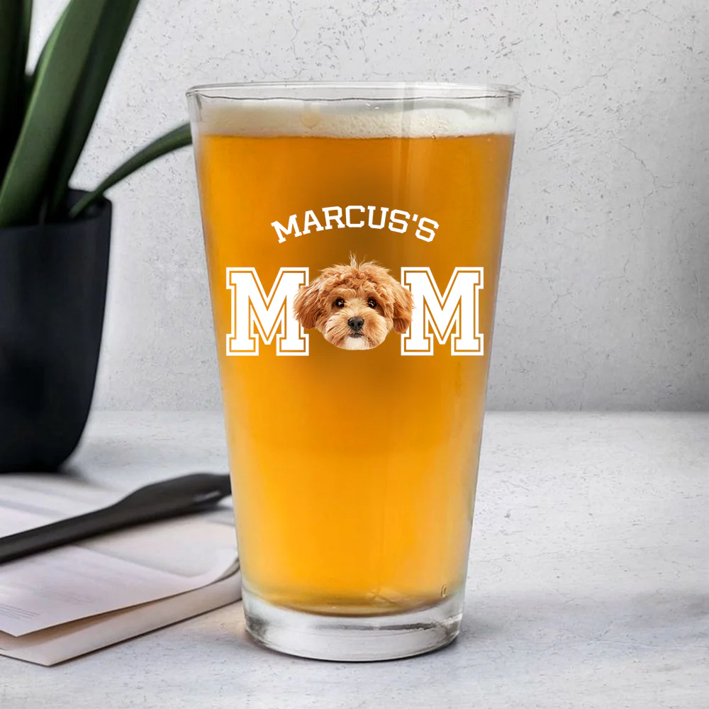 Custom Dog Photo Beer Glass Personalized Father's Day Gift Birthday Gift CH07 895896 - Image 5