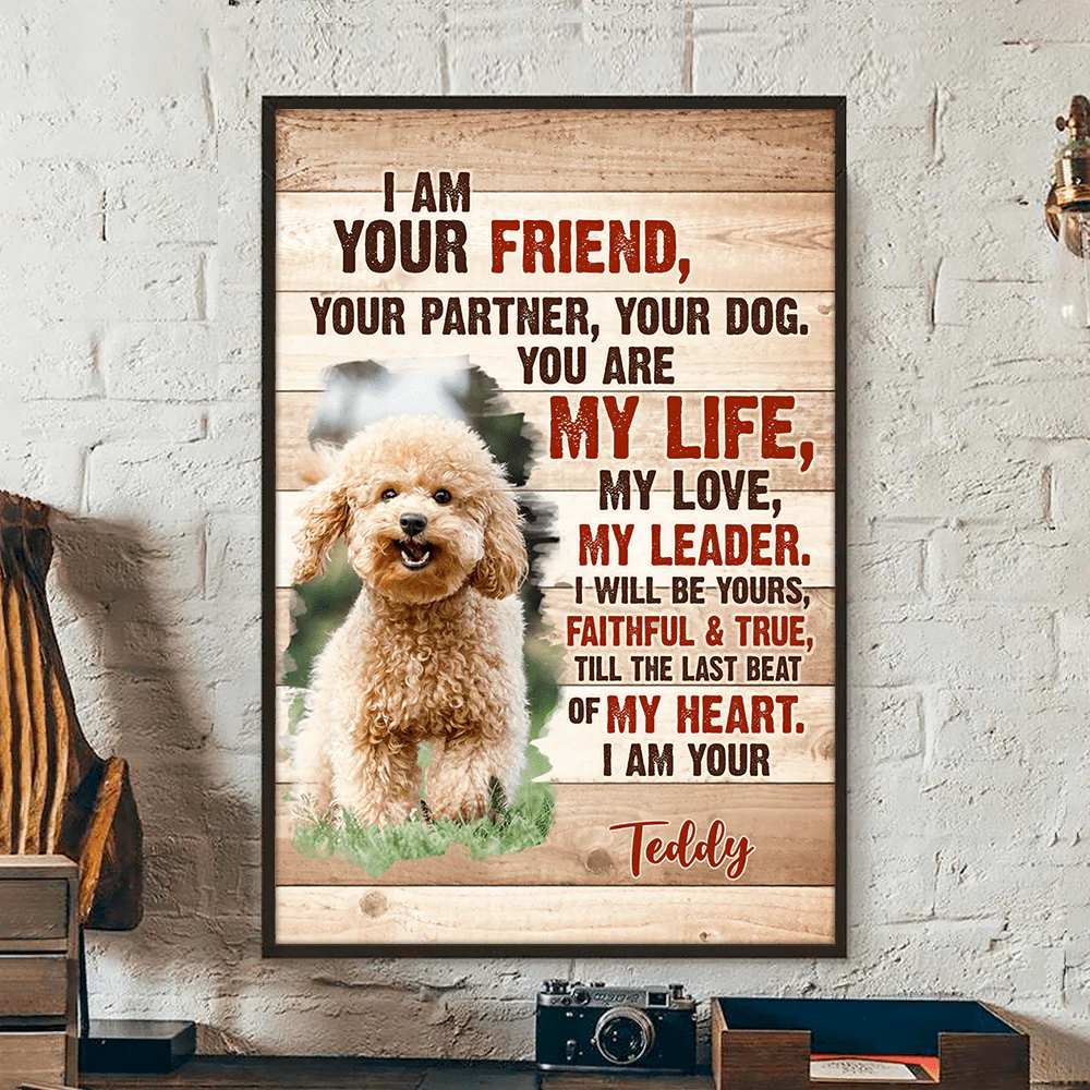 Custom Dog Photo I am Your Dog Poster Canvas Picture Frame CH07 895198 - Image 2