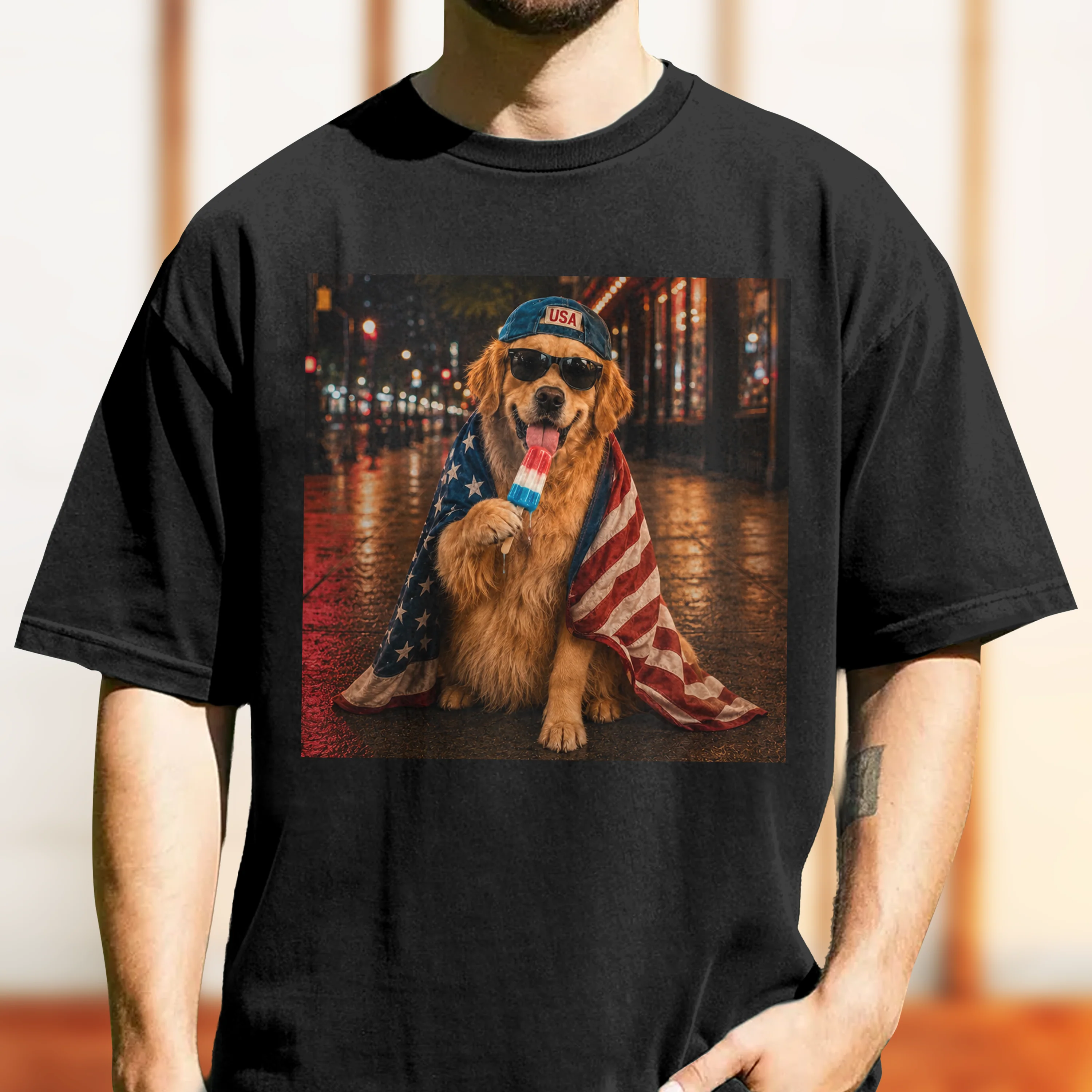 Custom Dog Photo My Dog Celebrate 250th Anniversary 4th Of July American Flag Comfort Shirt CH07 911882 - Image 8