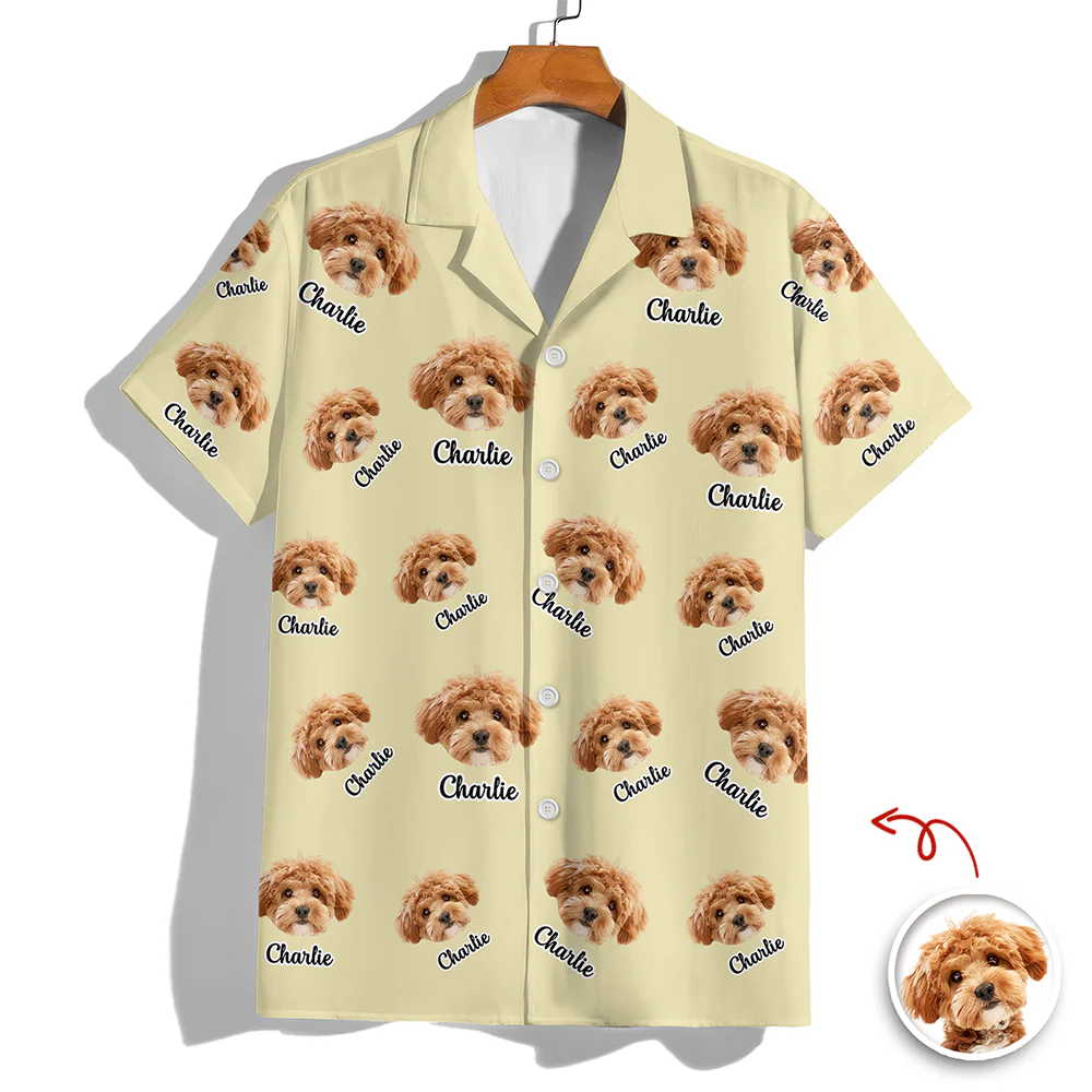 Custom Dog Photo Personalized Cute Puppy Hawaii Shirt For Dog Lovers CH07 911044 - Image 5
