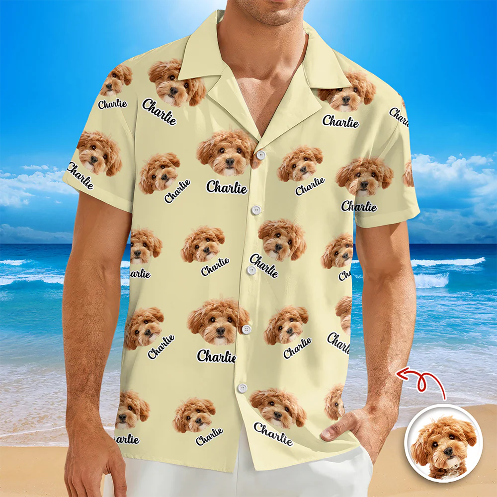 Custom Dog Photo Personalized Cute Puppy Hawaii Shirt For Dog Lovers CH07 911044 - Image 7