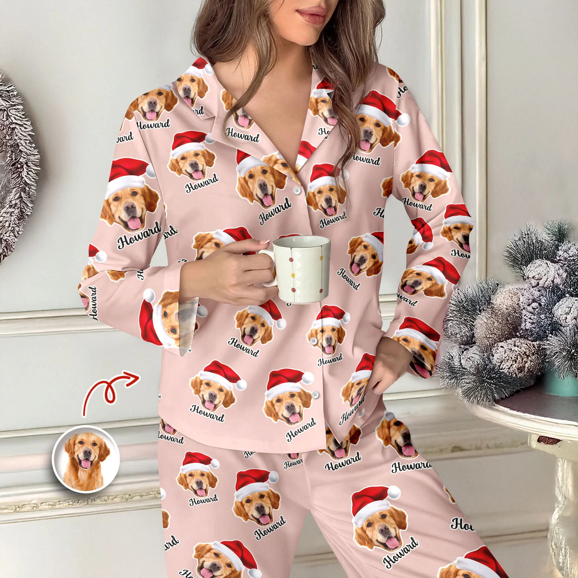 Custom Dog Photo Personalized Cute Puppy Pajamas CH07 899670 - Image 6