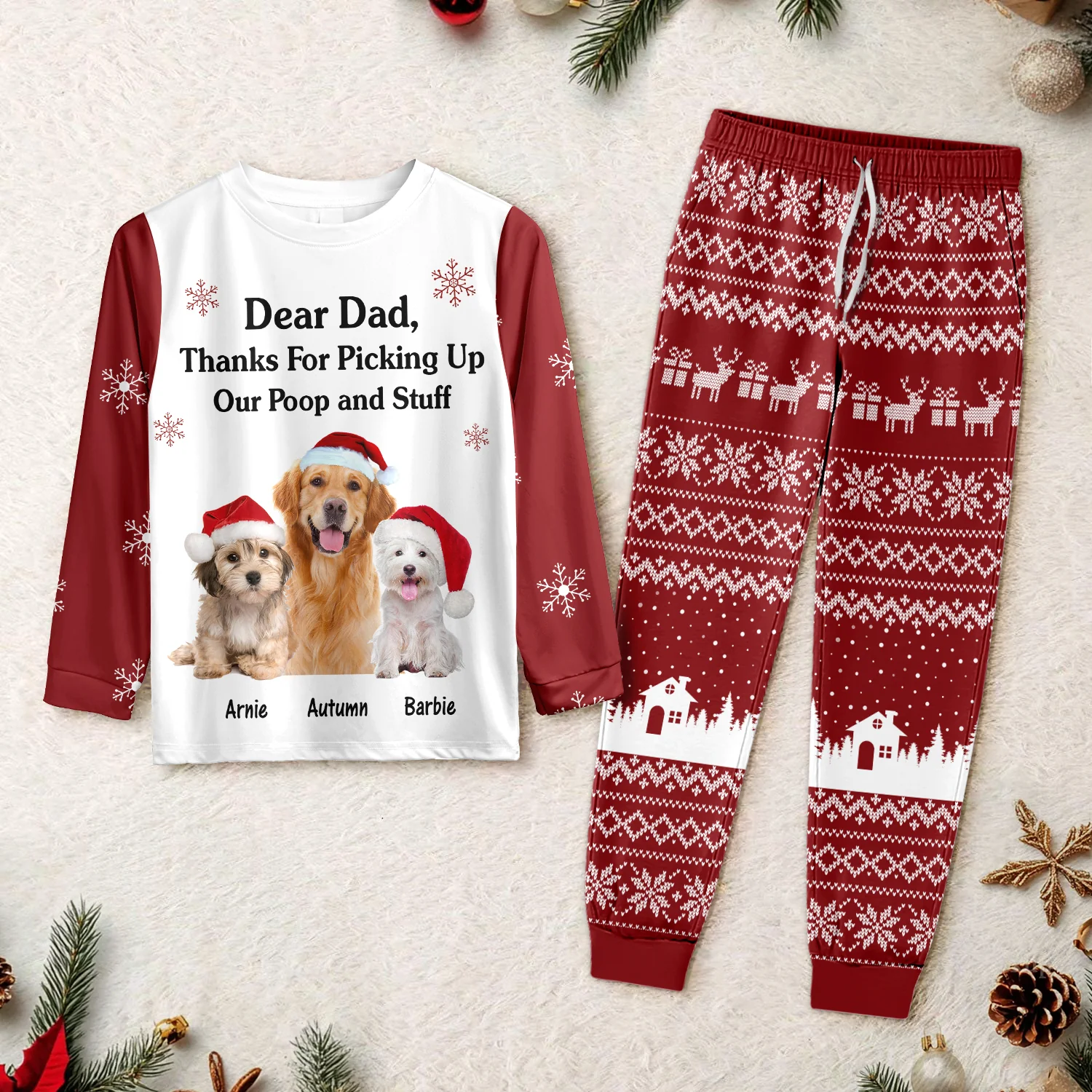 Custom Dog Photo Thanks For Picking Up My Poop and Stuff Sleepwear CH07 899126 - Image 2