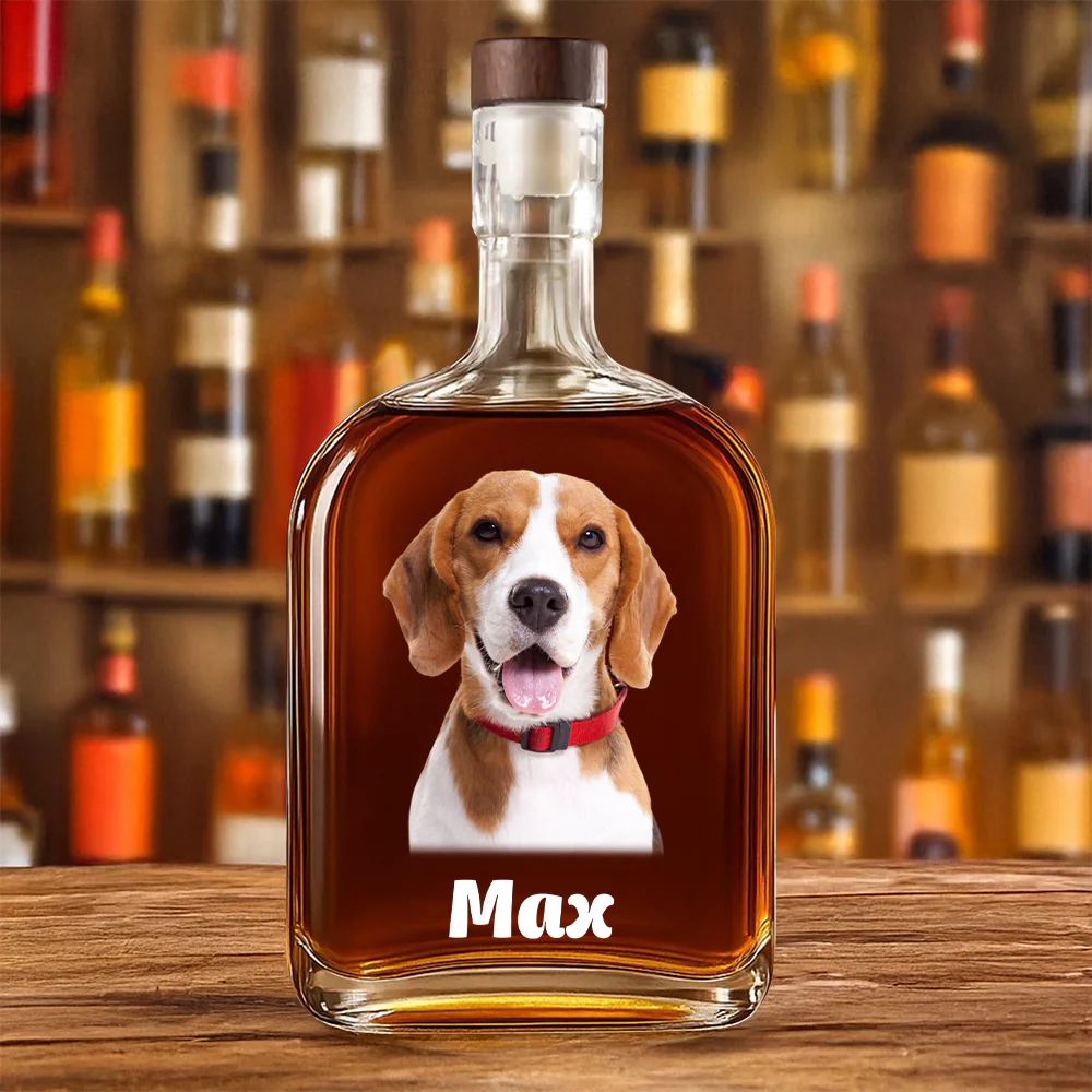 Custom Dog Photo Whiskey Bottle For Dog Lovers CH07 895974 - Image 2