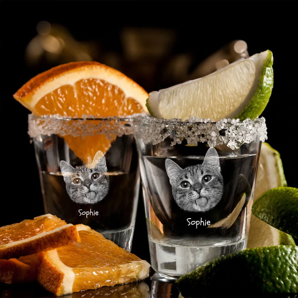 Custom Face Dog Cat Engraved Shot Glass Gift For Dog Lovers Cat Lovers HA75 895108 - Image 9